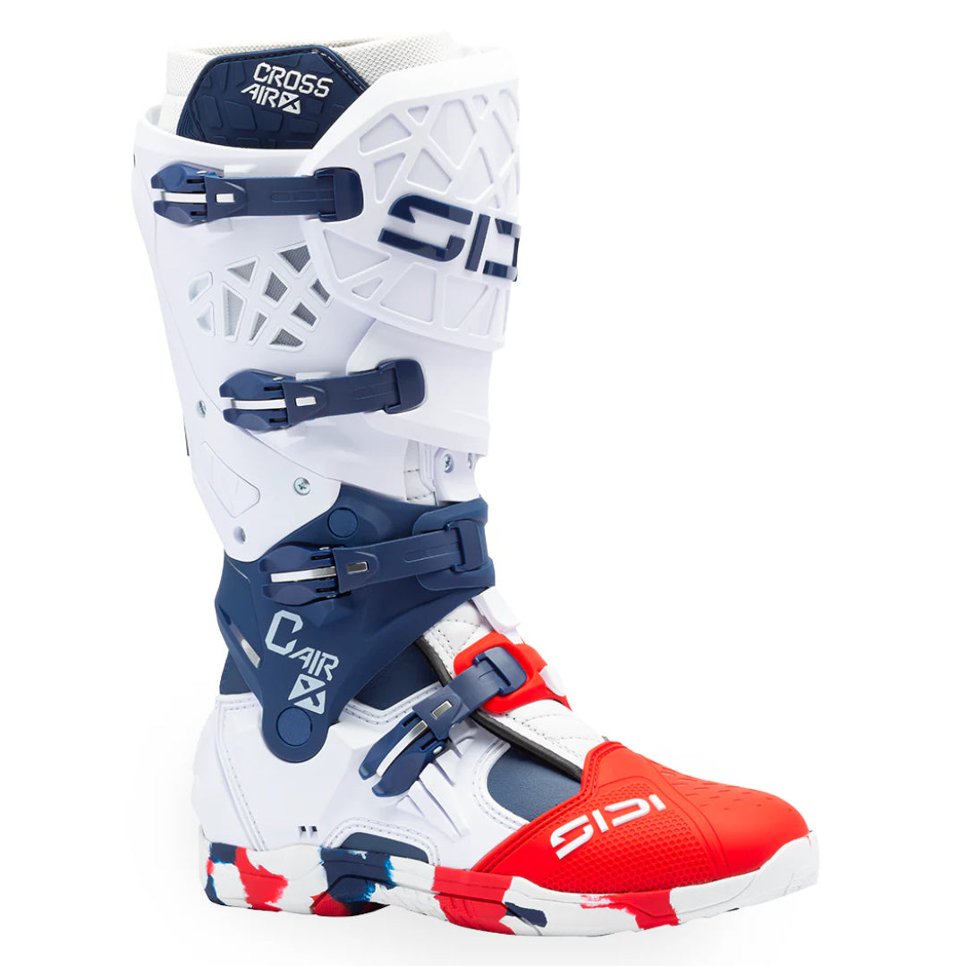 Sidi Crossair X CE Boots White/Navy/Red