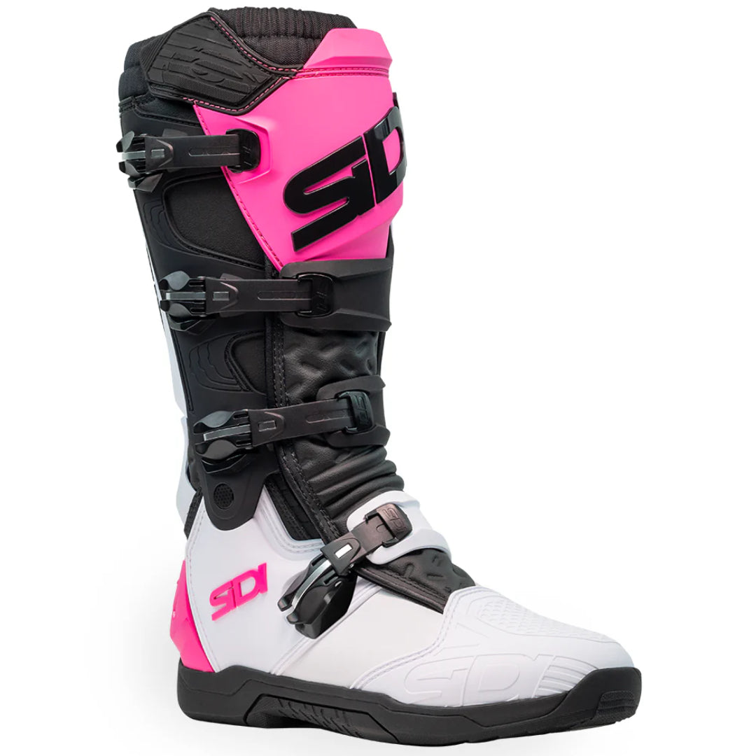 Sidi X-Power SC CE Boots White/Black/Pink