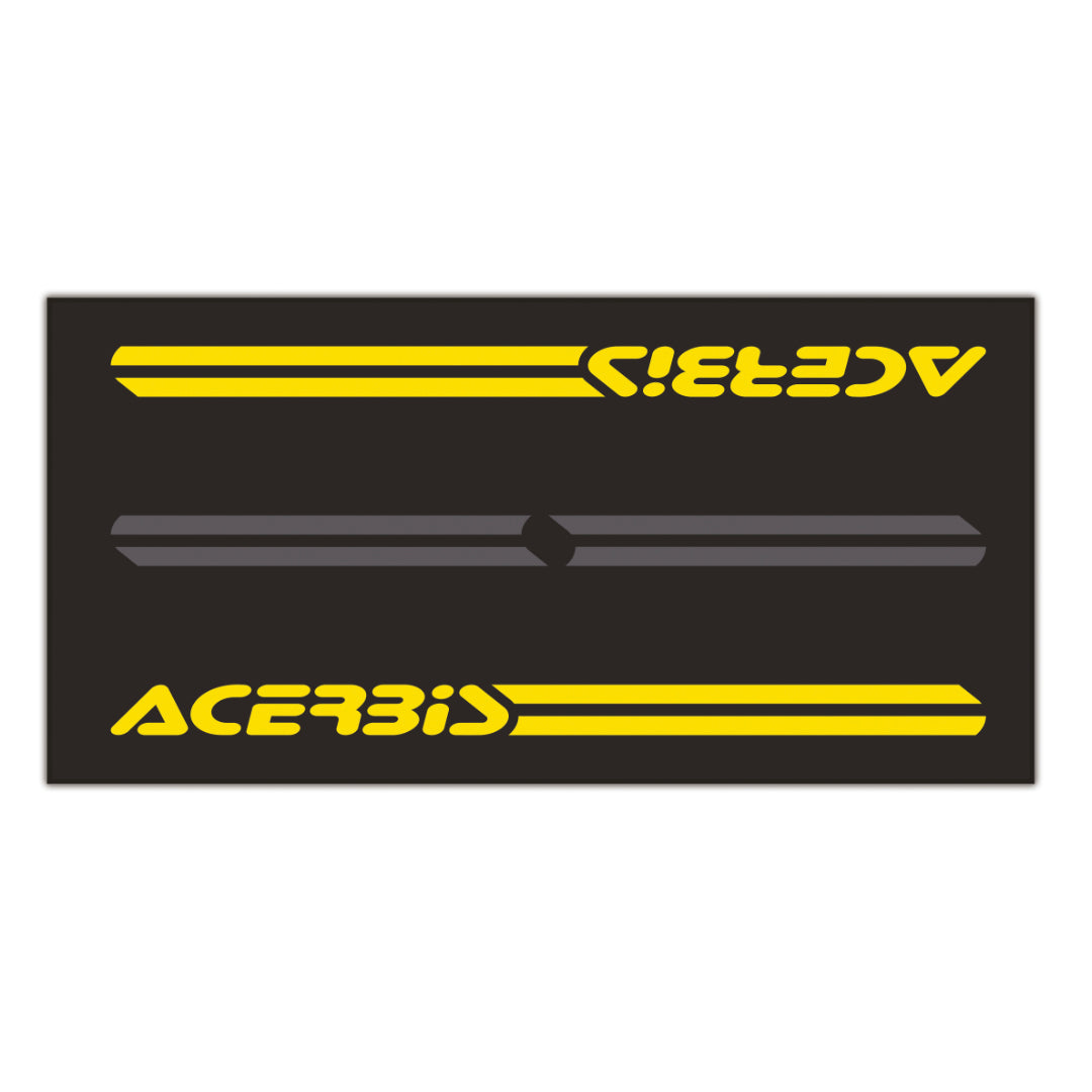 Acerbis Race Carpet Pit Mat Black/Yellow 100 x 200cm