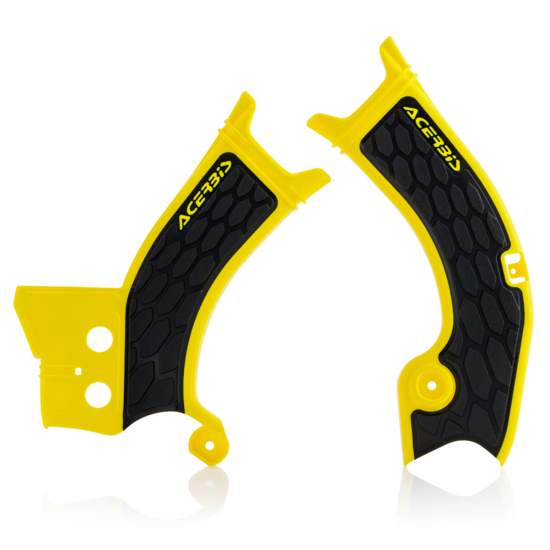 Acerbis X-Grip Frame Guards SUZUKI RMZ 450  2018-2023, RMZ 250 19-23 Yellow/Black