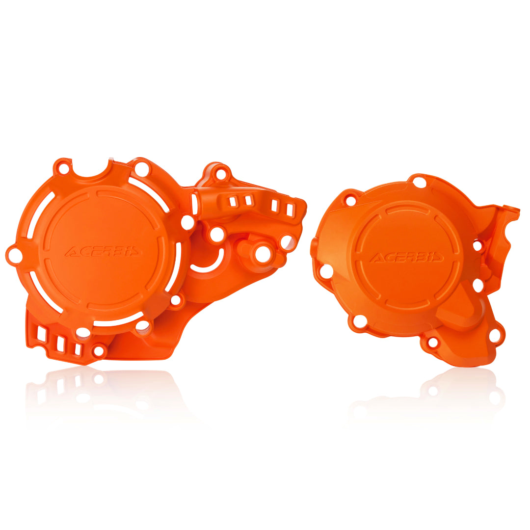 Acerbis X-Power Engine Cover Set KTM SX 250 17-18, EXC 250/200 17-19, HUSKY TC 250 17-18, TE 250/300 17-19 Orange