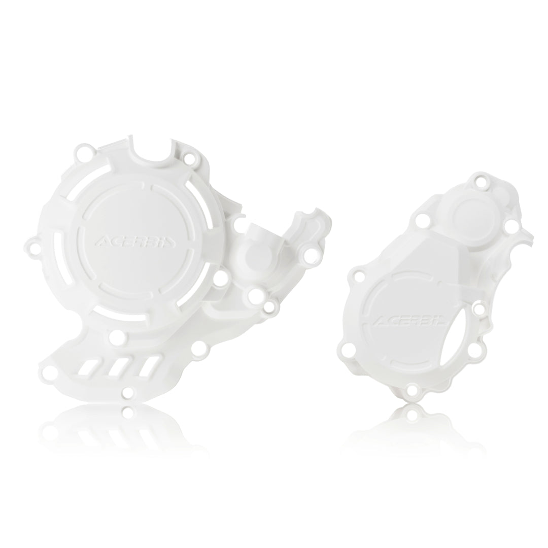 Acerbis X-Power Engine Cover Set KTM SXF 250/350 16-22, Husky FC 250/350 16-22, GasGas MC-F 250/350 21-23 White