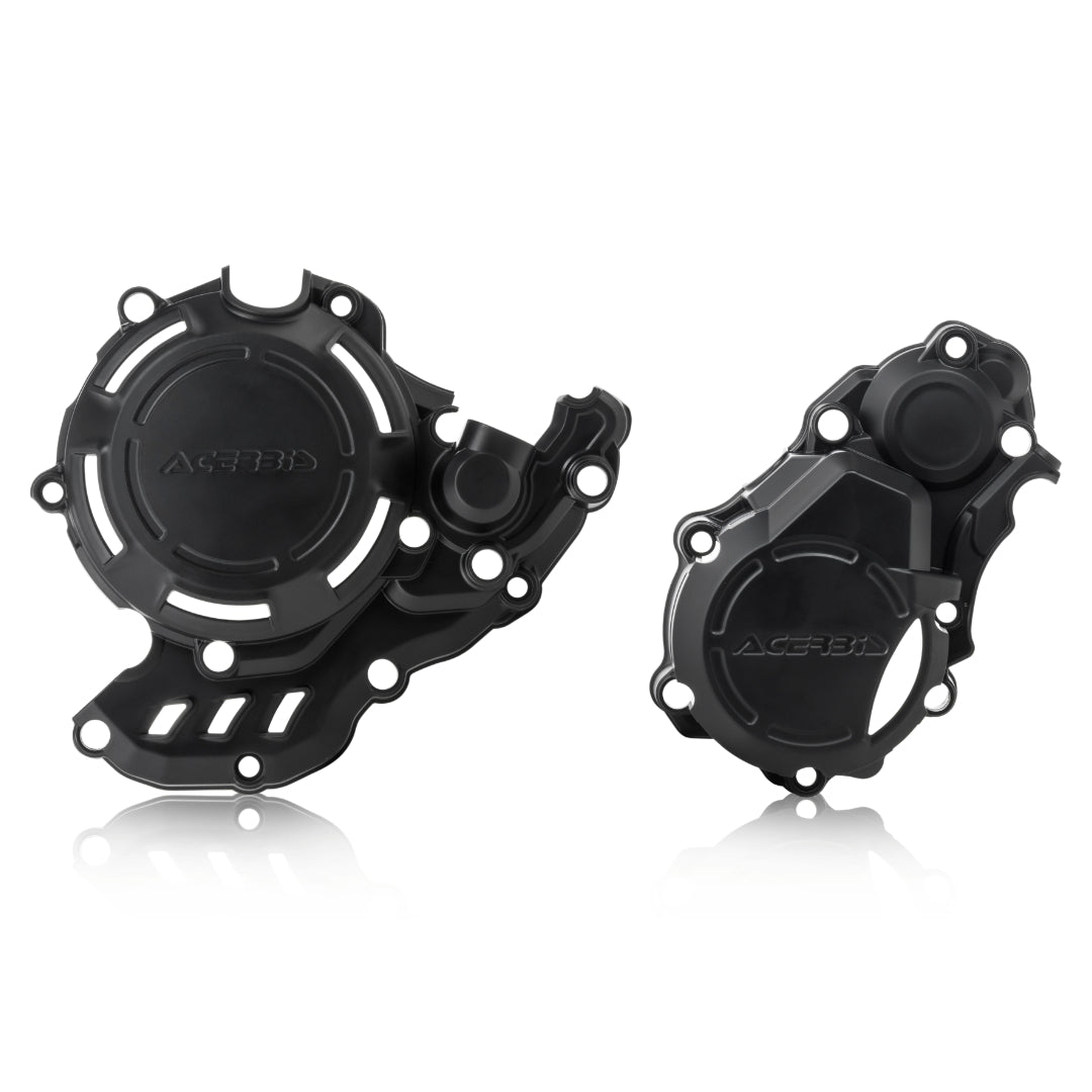 Acerbis X-Power Engine Cover Set KTM SXF 250/350 16-22, Husky FC 250/350 16-22, GasGas MC-F 250/350 21-23 Black