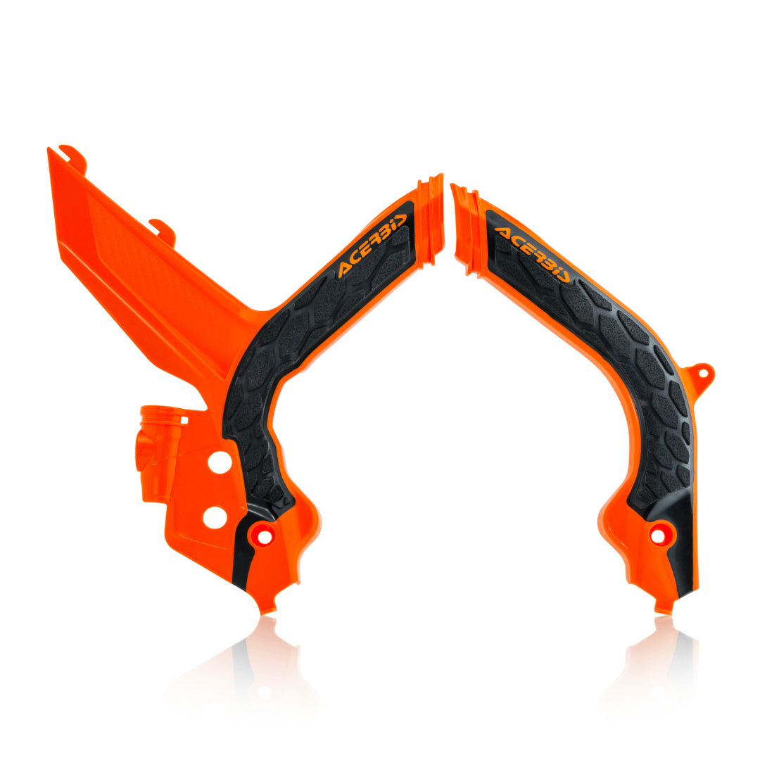 Acerbis X-Grip Frame Guards KTM SX/SXF 125-450 2019-2022 Orange/Black