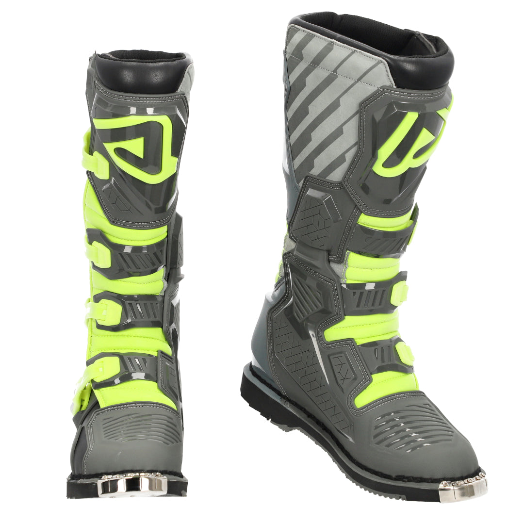Acerbis X-Race MX Boots Grey/Yellow