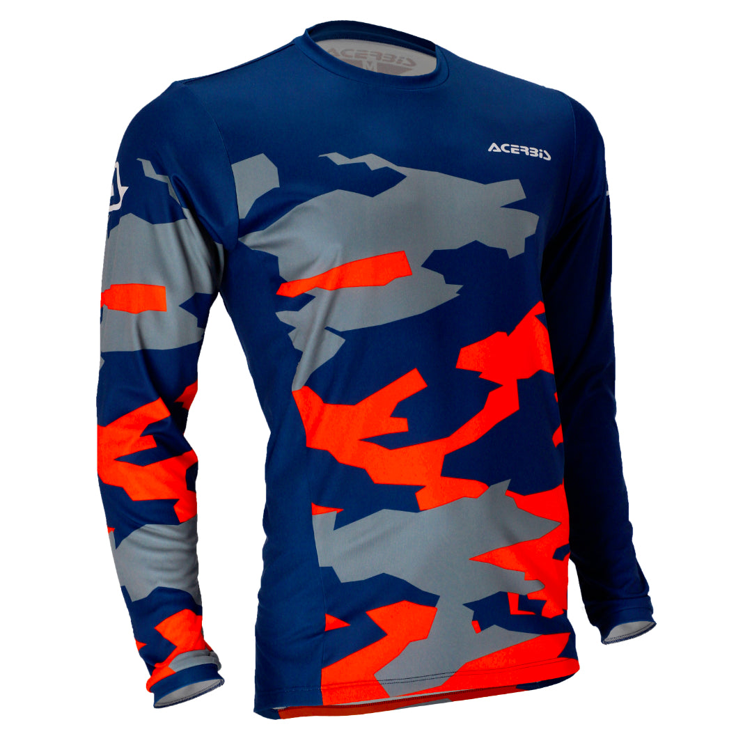 Acerbis X-Duro Winter Jersey Blue/Orange