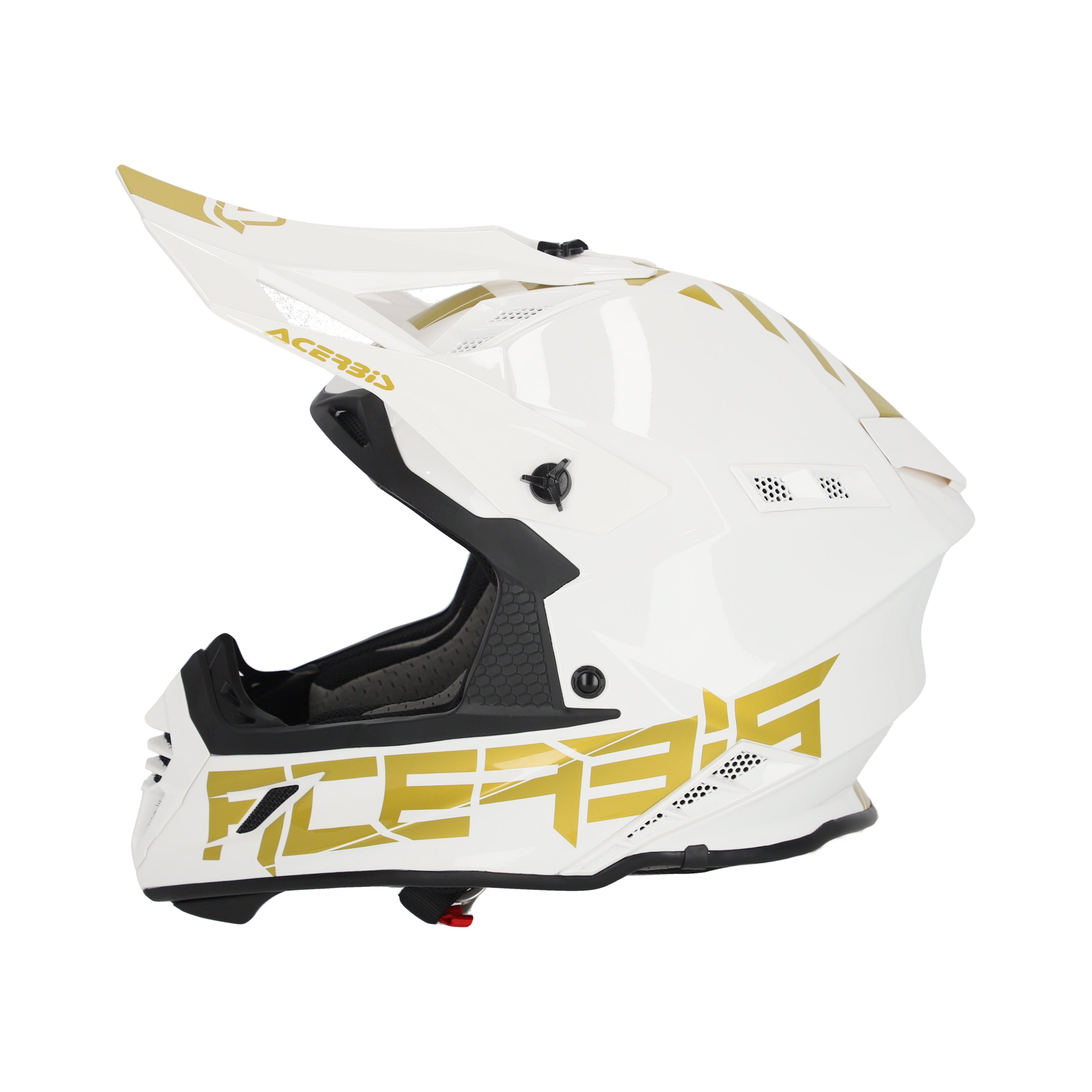 Acerbis X-Track MX Helmet Glossy White/Gold