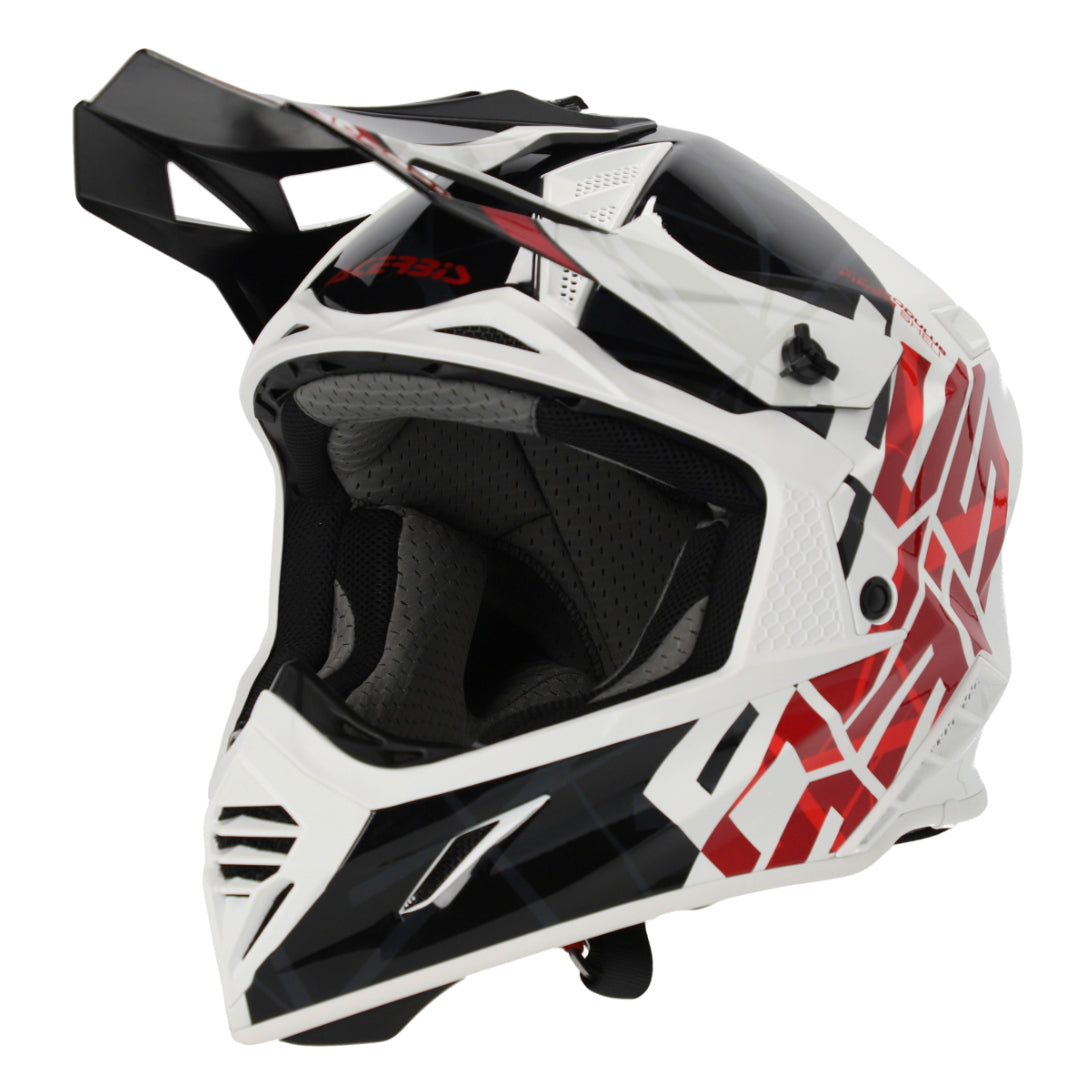 Acerbis X-Track MX Helmet Glossy Black/White