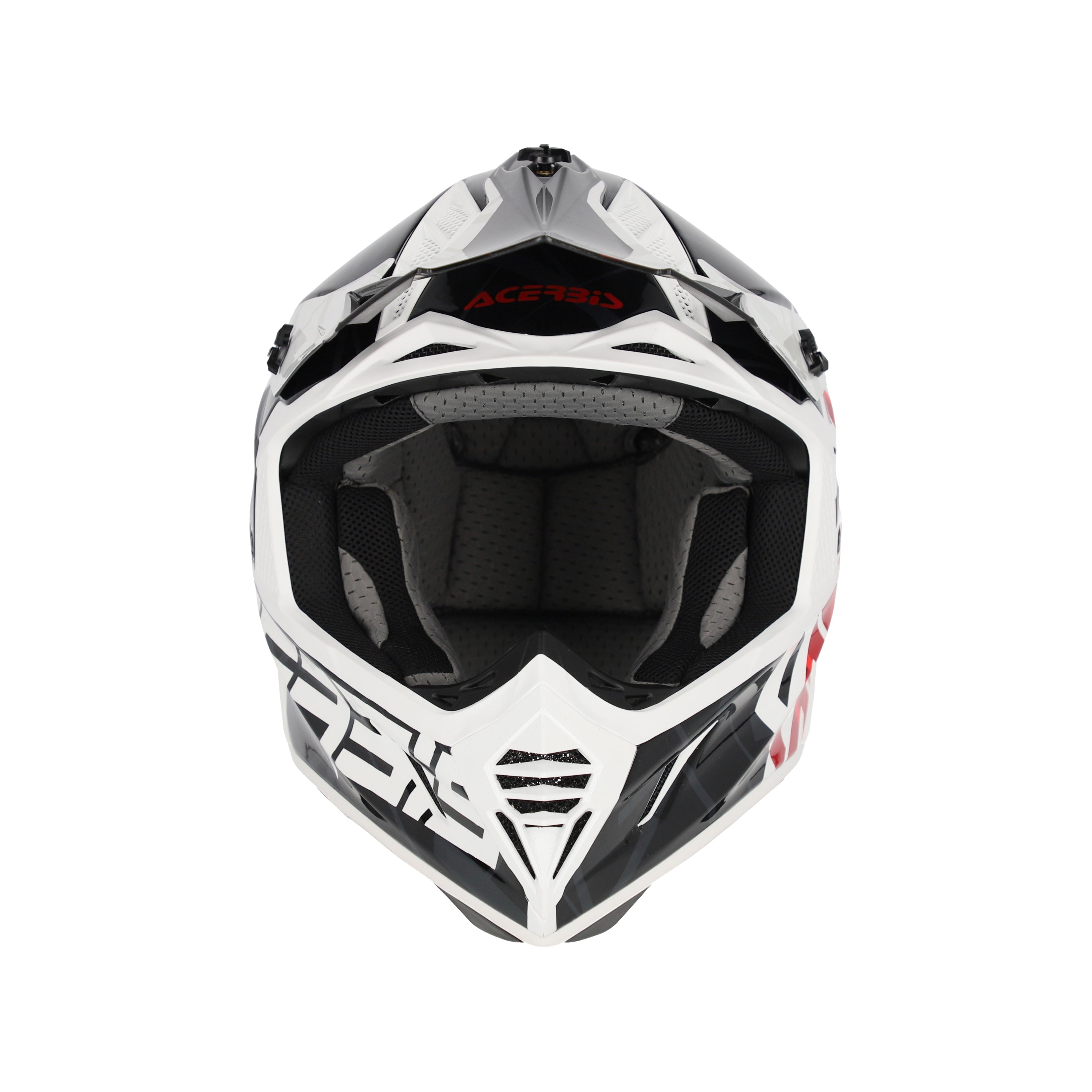 Acerbis X-Track MX Helmet Glossy Black/White