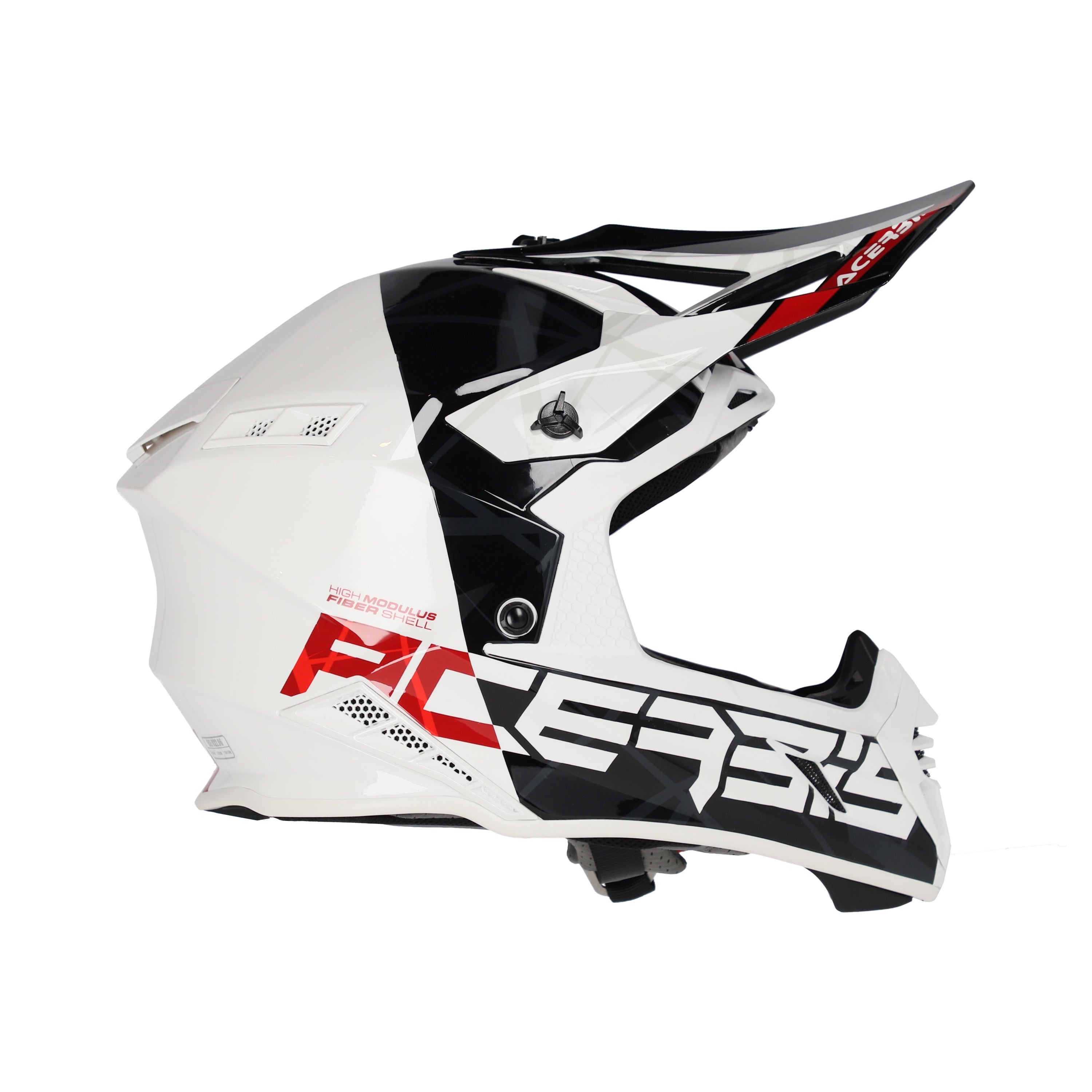 Acerbis X-Track MX Helmet Glossy Black/White