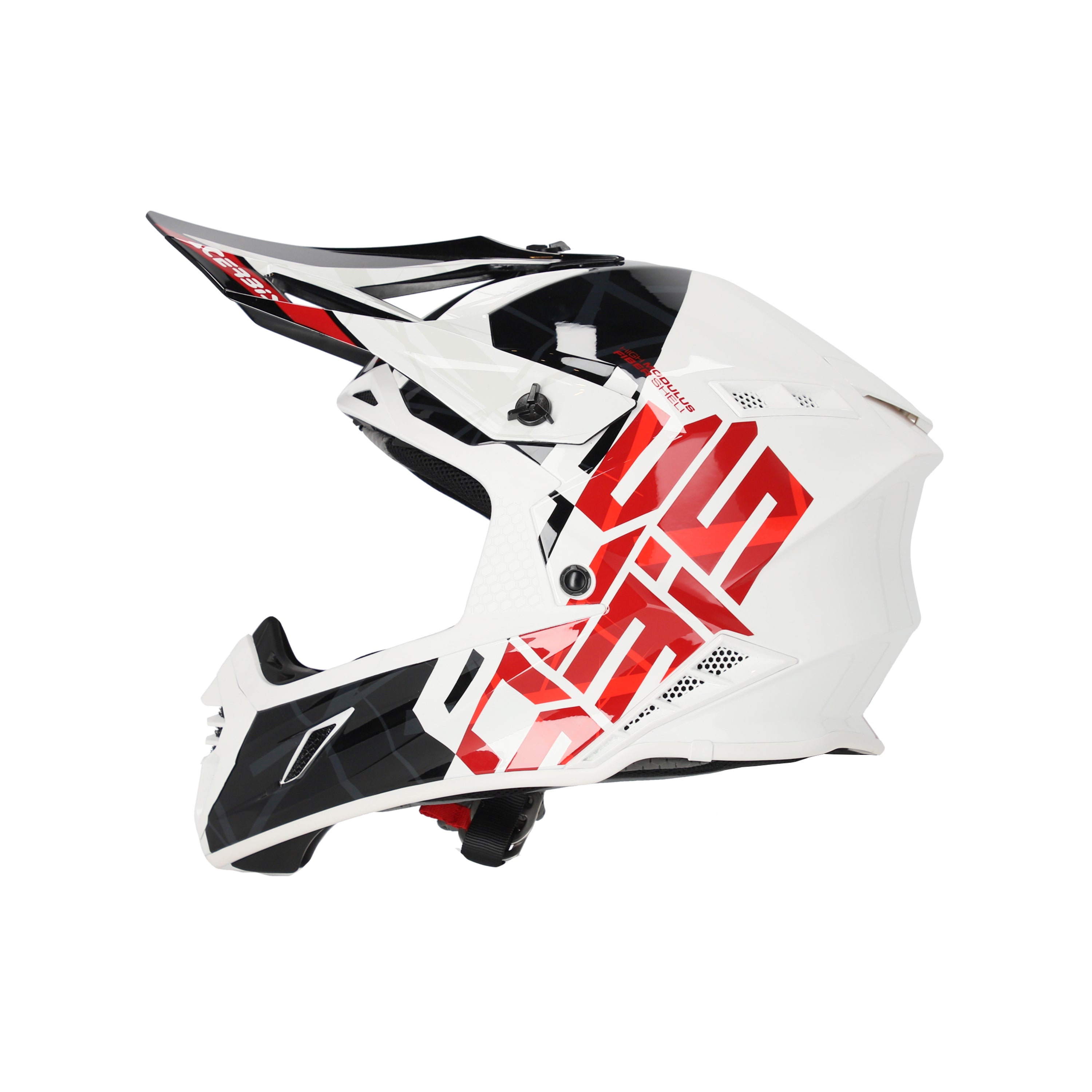 Acerbis X-Track MX Helmet Glossy Black/White