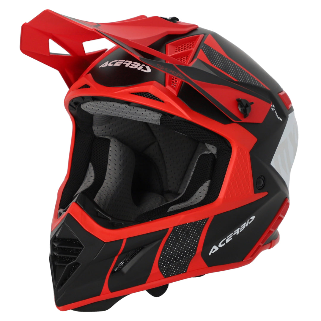 Acerbis X-Track MX Helmet Matte Black/Red