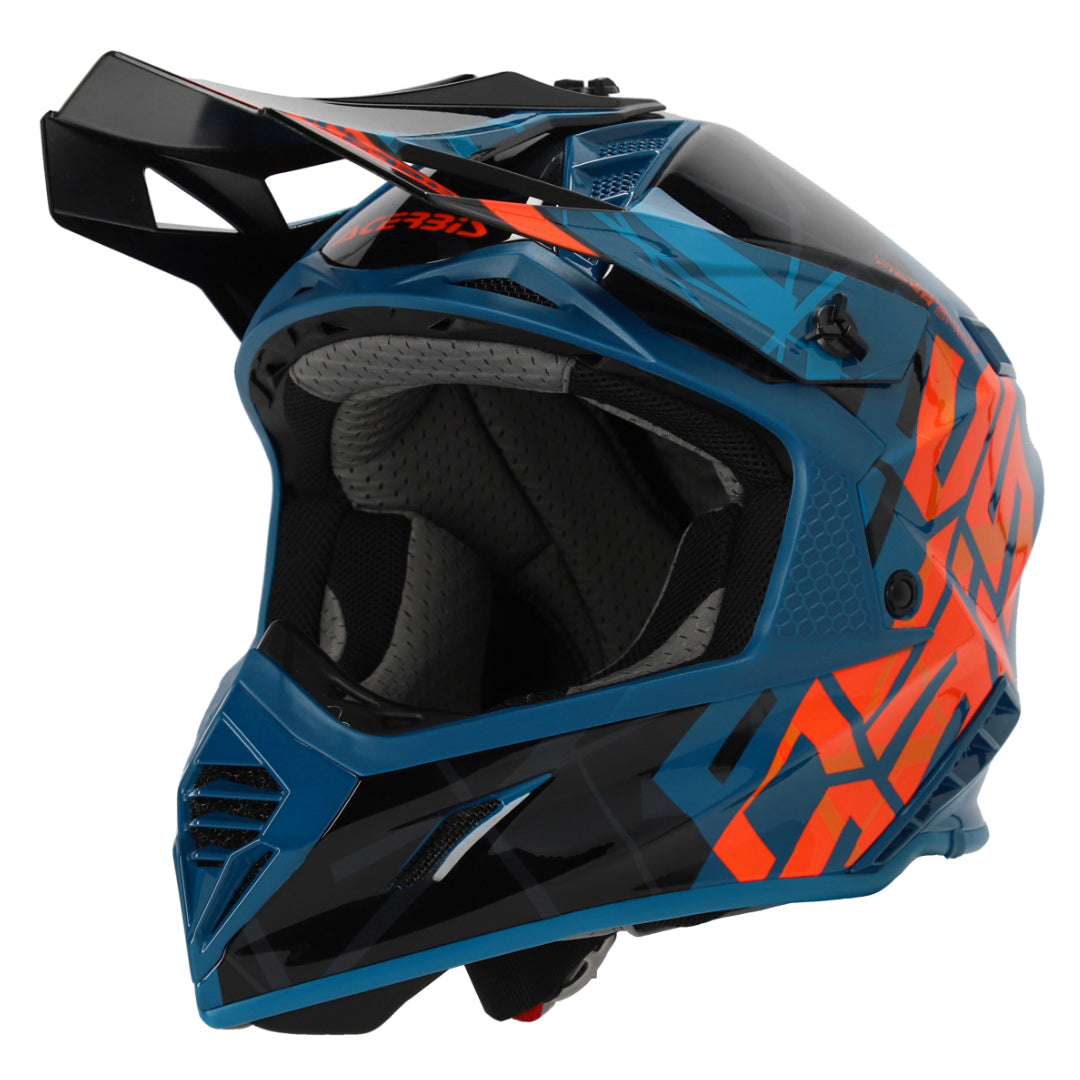 Acerbis X-Track MX Helmet Glossy Black/Green