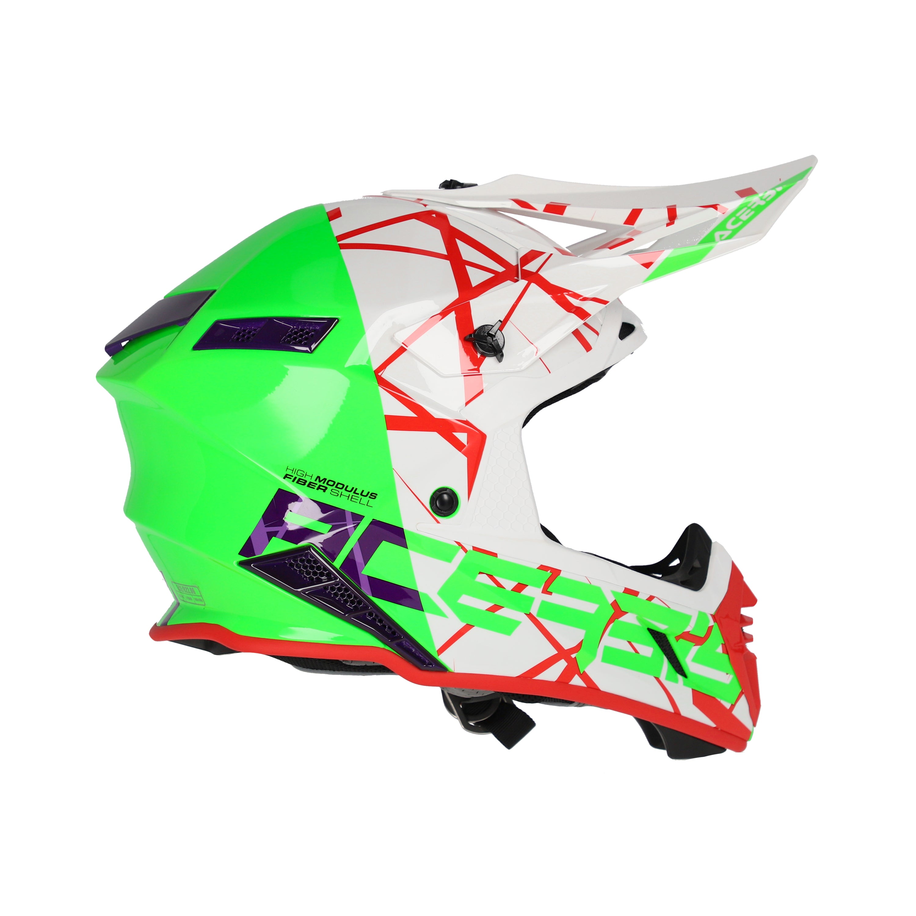 Acerbis X-Track MX Helmet Glossy Green/White