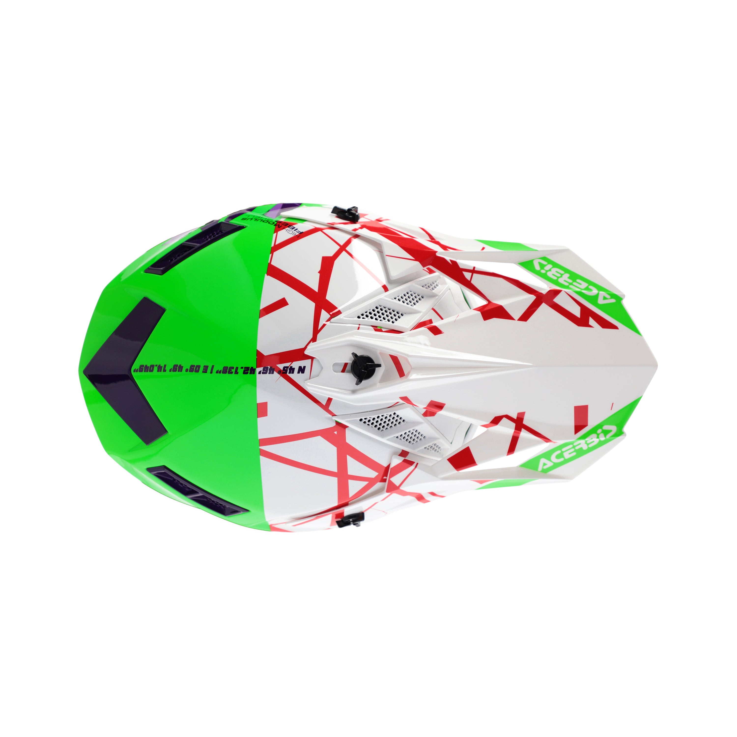 Acerbis X-Track MX Helmet Glossy Green/White