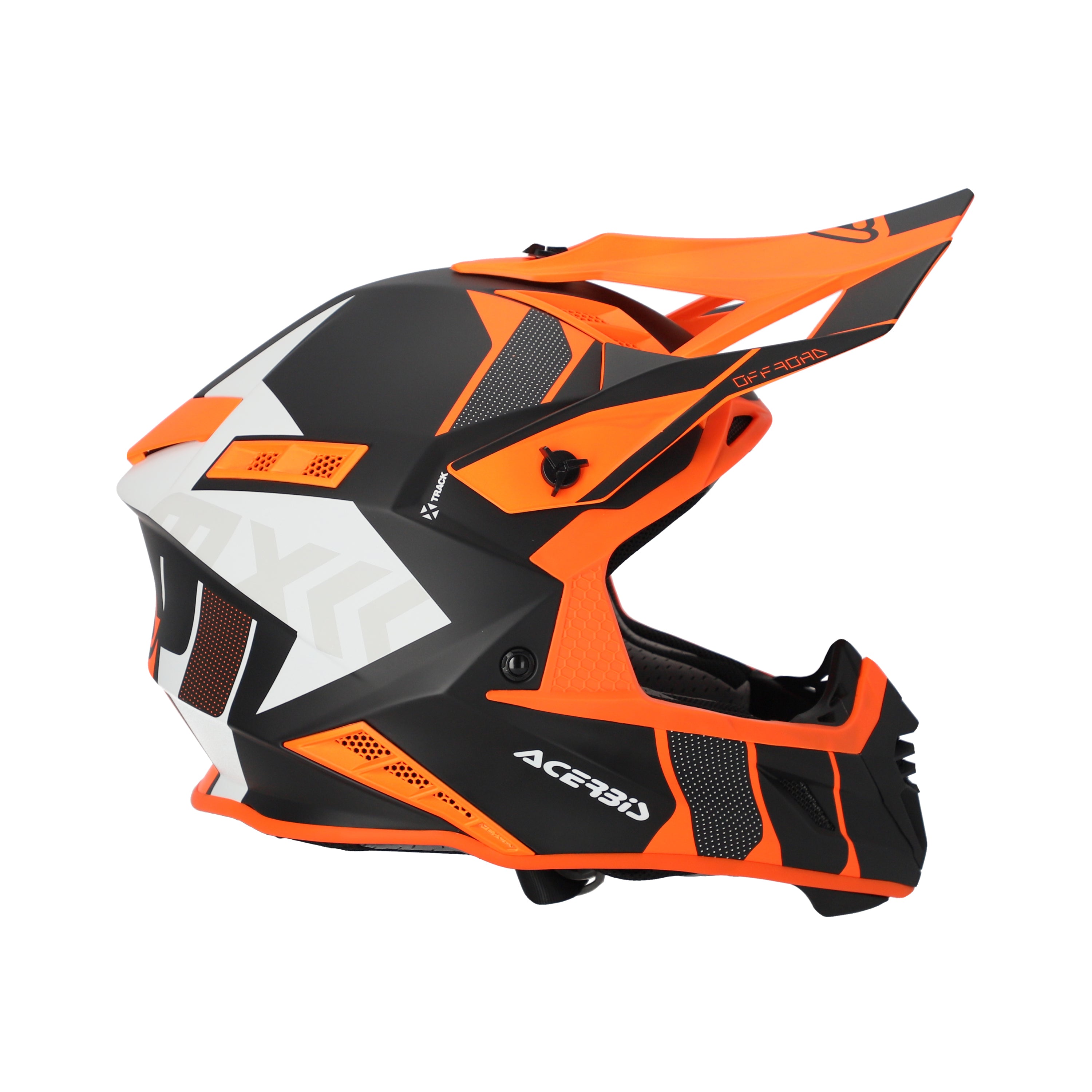 Acerbis X-Track MX Helmet Matte Orange Fluo/Black