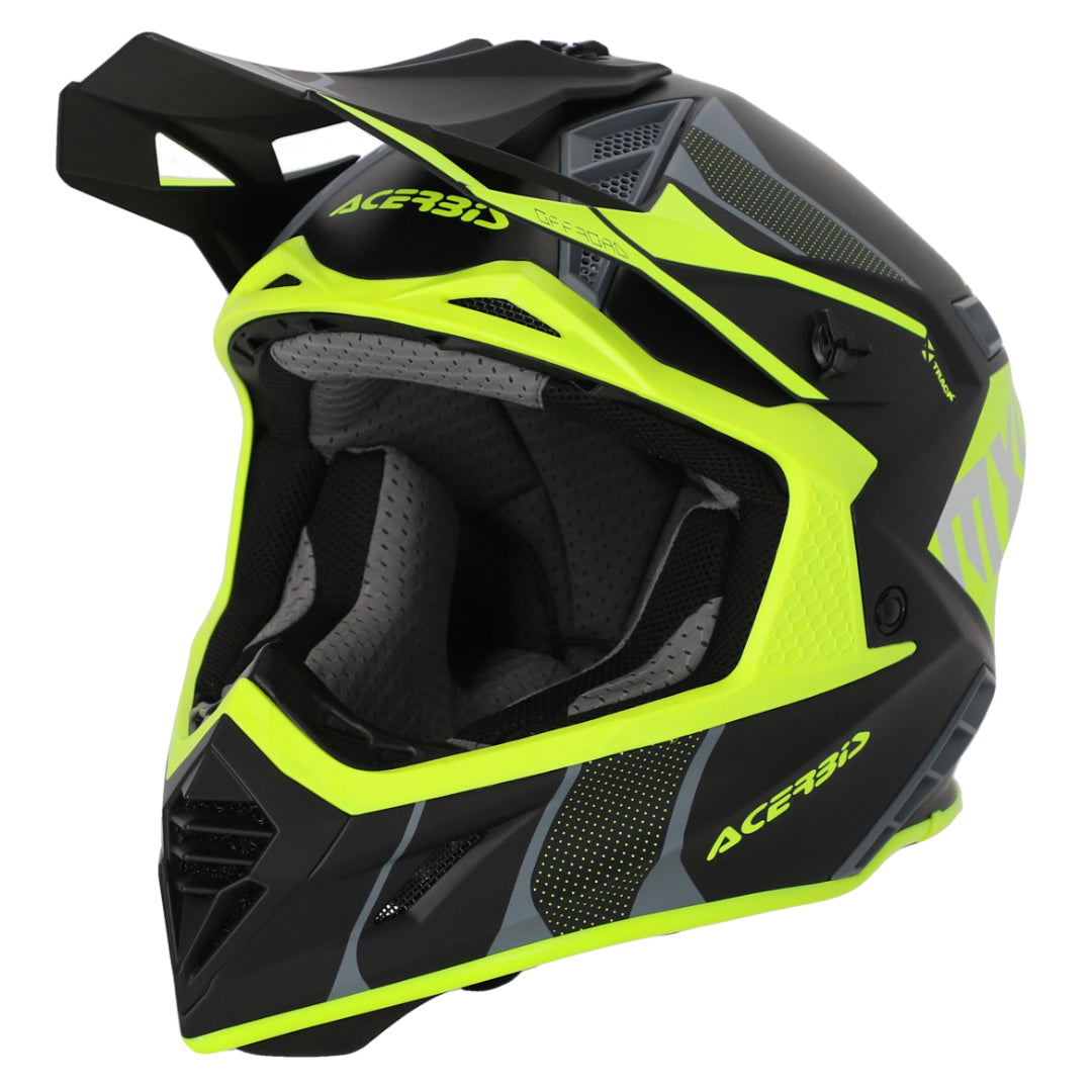 Acerbis X-Track MX Helmet Matte Fluo Yellow/Black