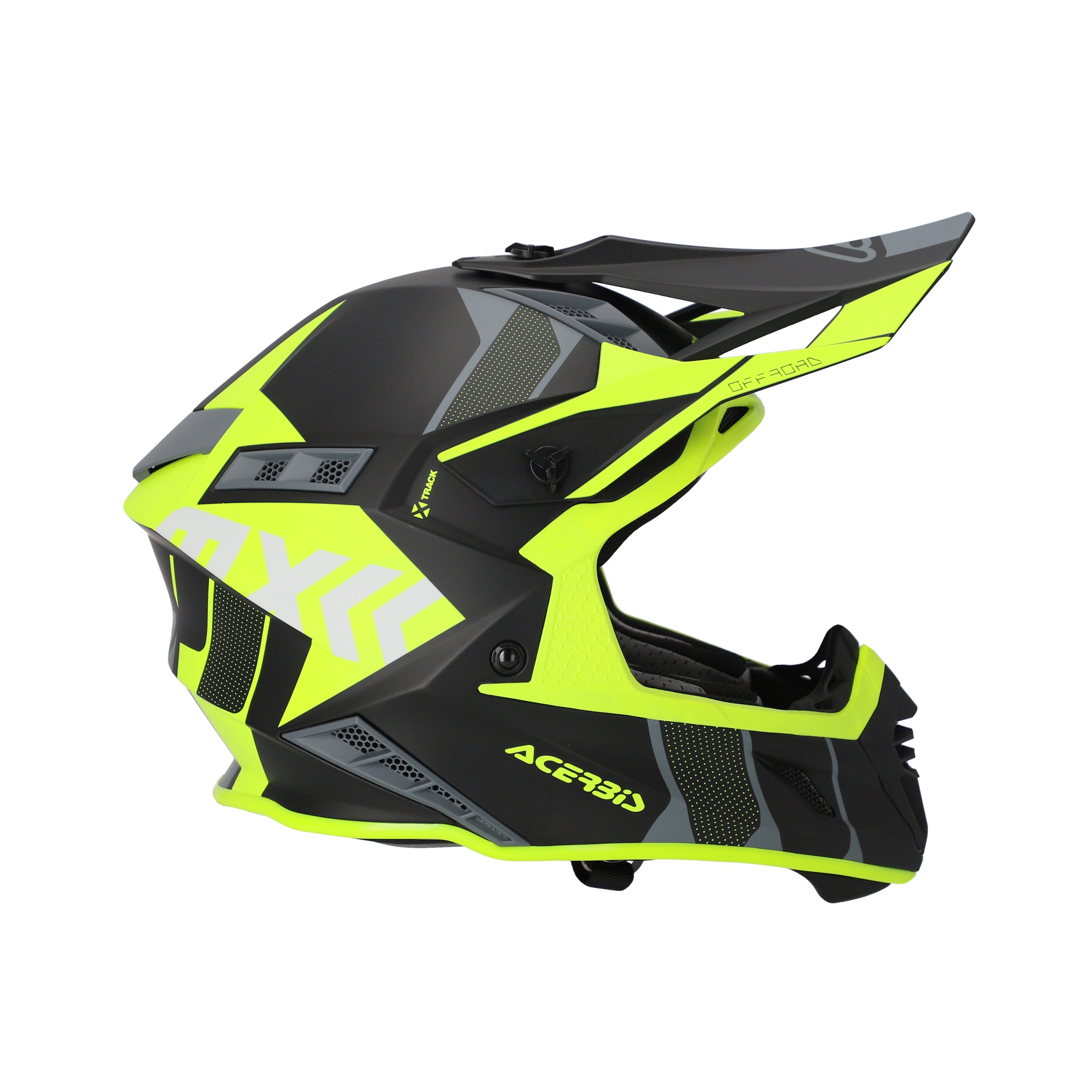 Acerbis X-Track MX Helmet Matte Fluo Yellow/Black