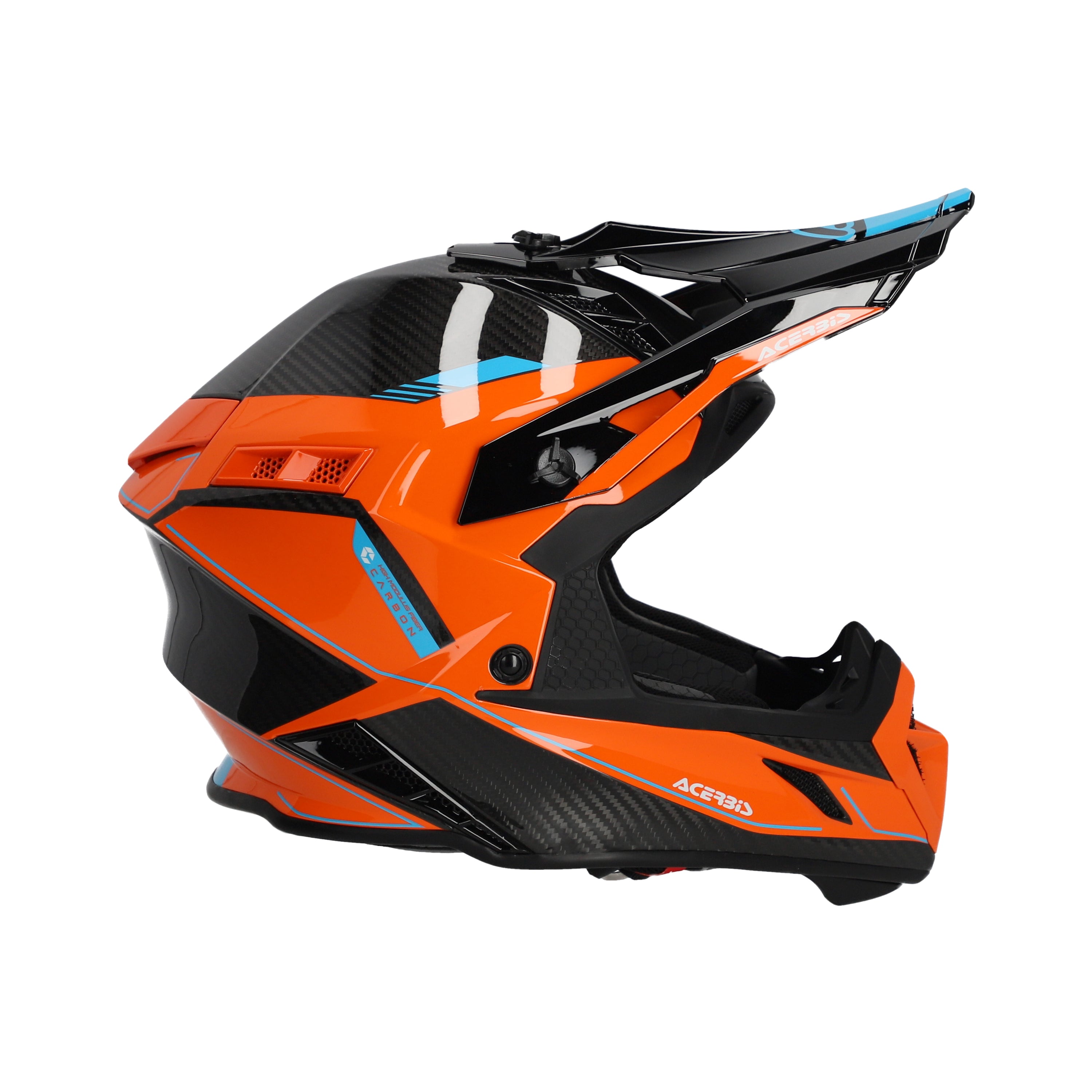 Acerbis Steel Carbon MX Helmet Glossy Orange/Black