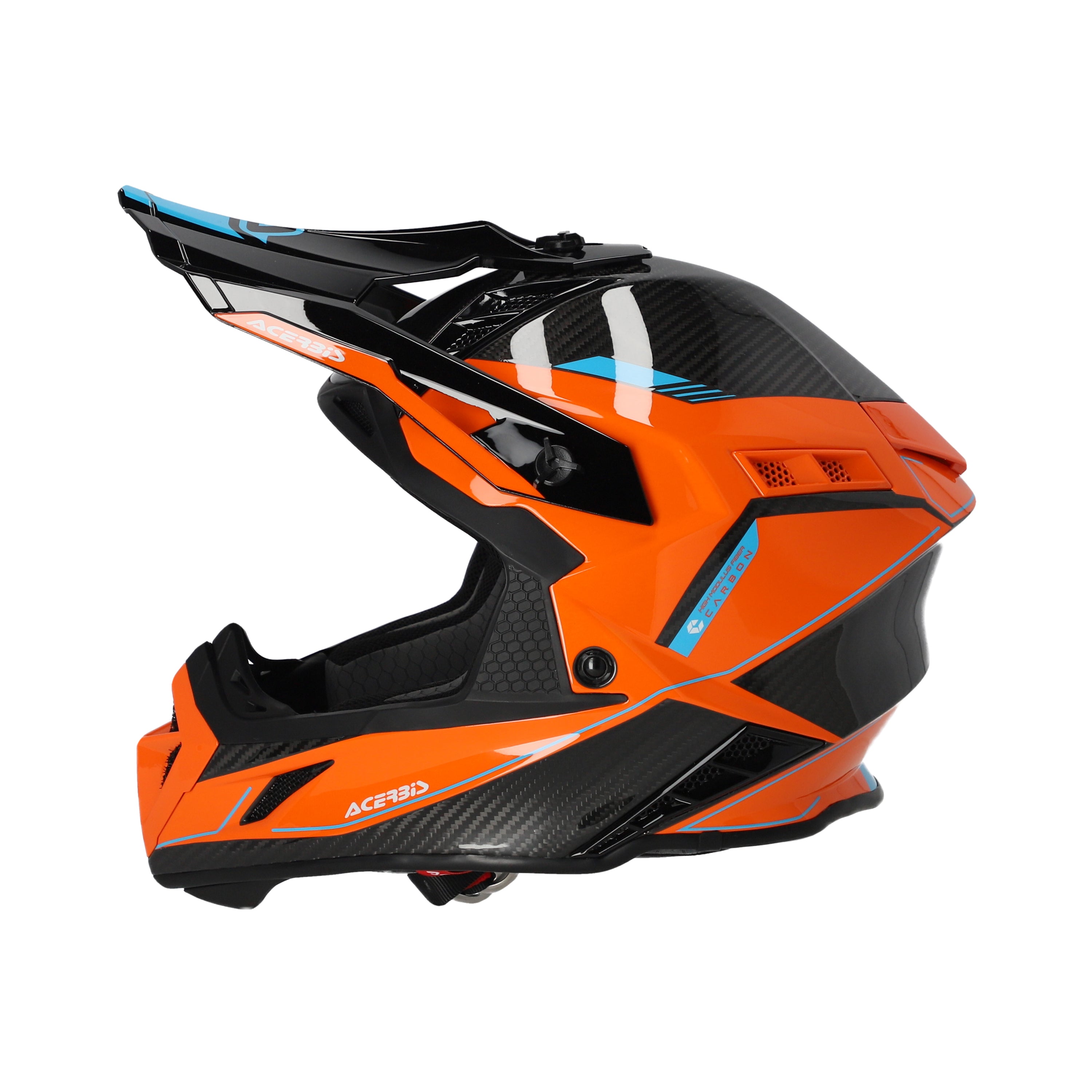 Acerbis Steel Carbon MX Helmet Glossy Orange/Black