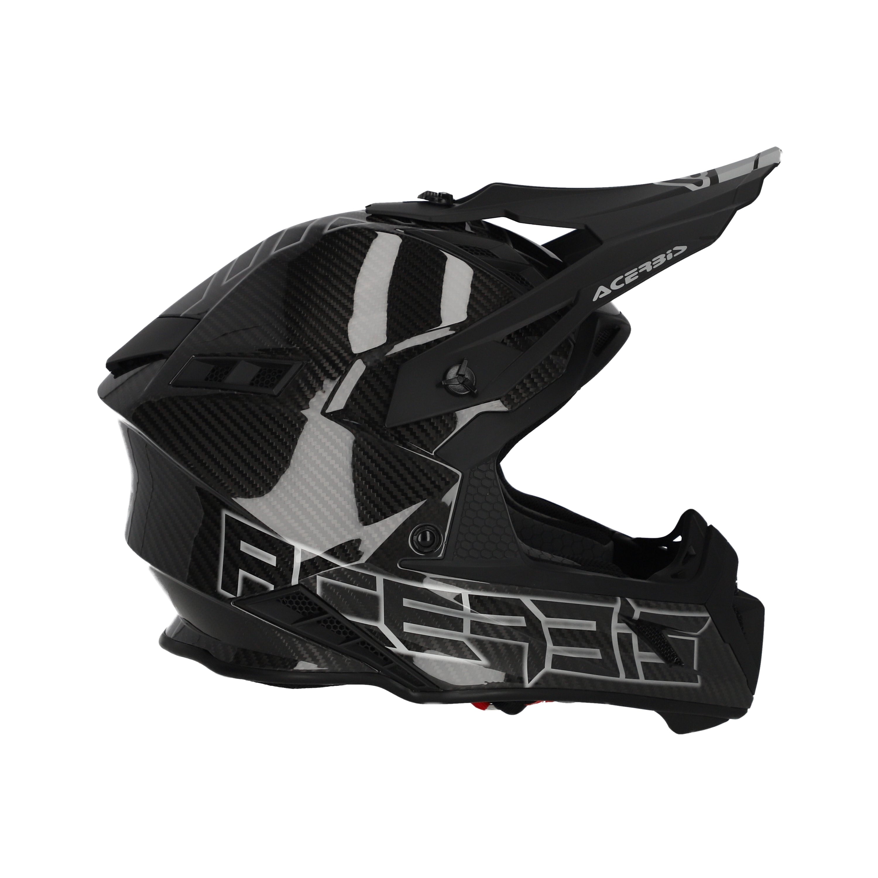 Acerbis Steel Carbon MX Helmet Glossy Black/Grey
