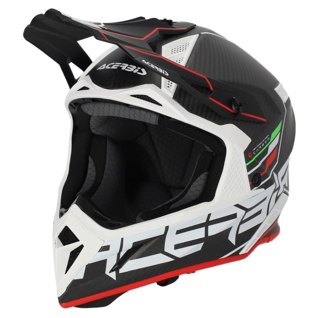 Acerbis Steel Carbon MX Helmet Matte Black/Red