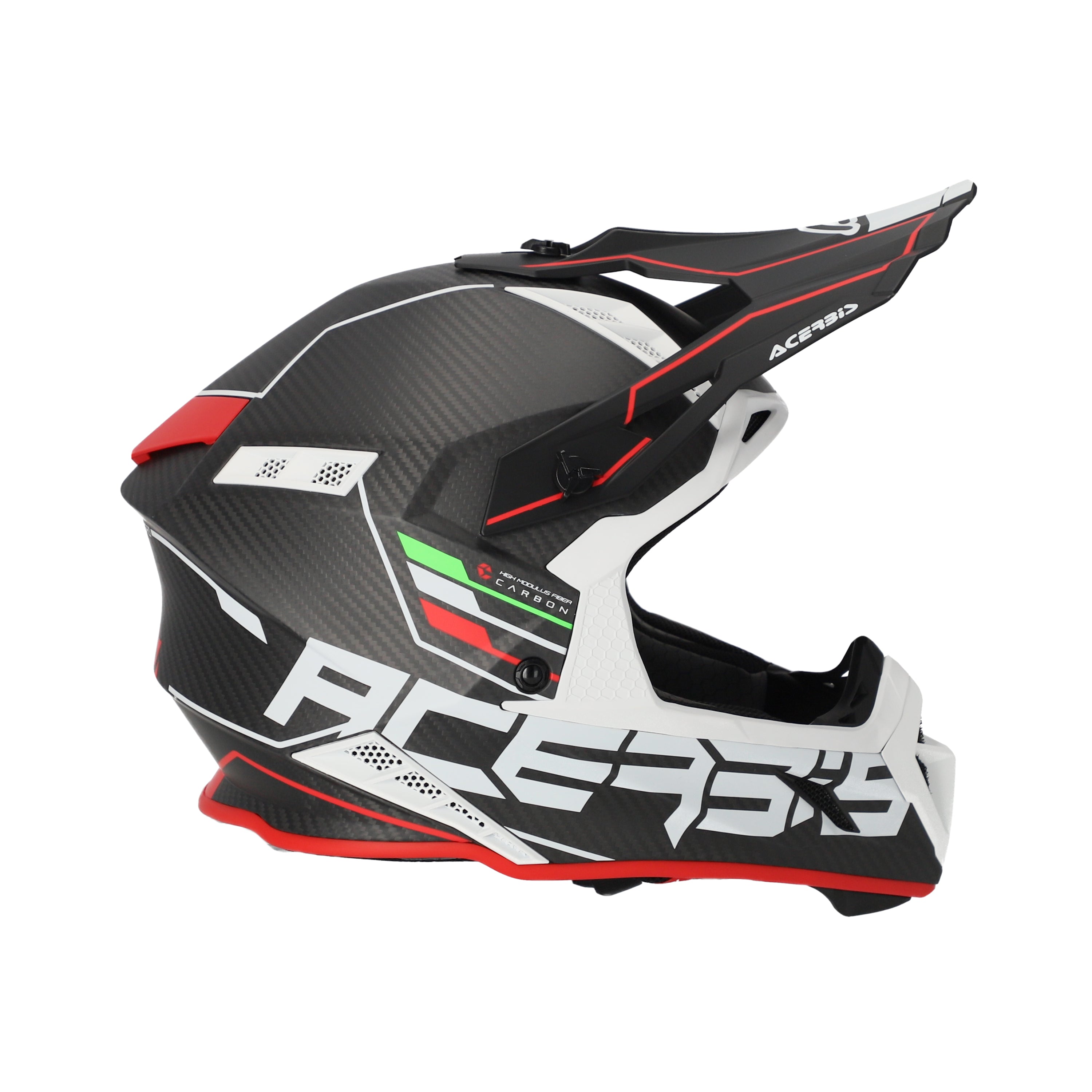 Acerbis Steel Carbon MX Helmet Matte Black/Red