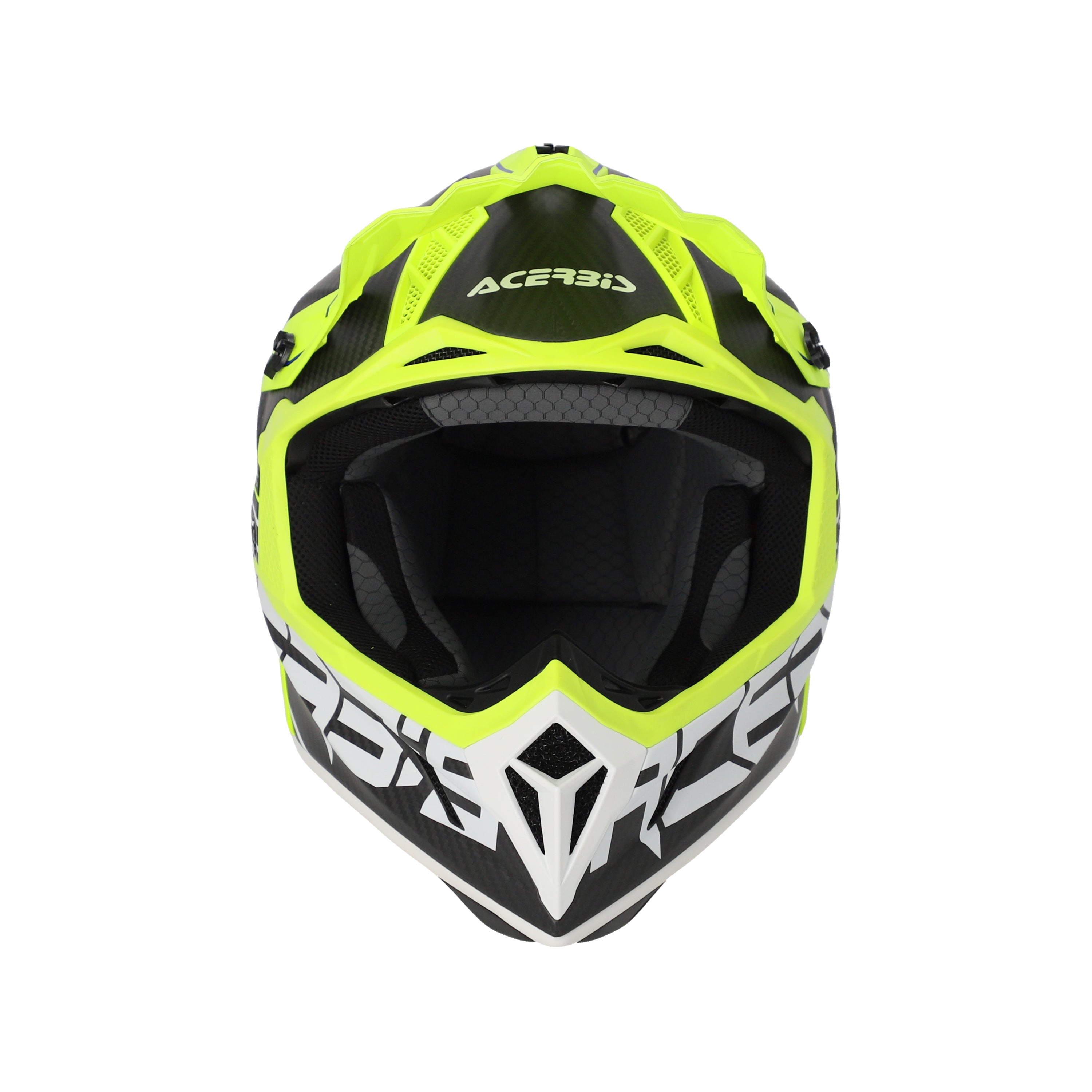 Acerbis Steel Carbon MX Helmet Matte Black/Fluo Yellow