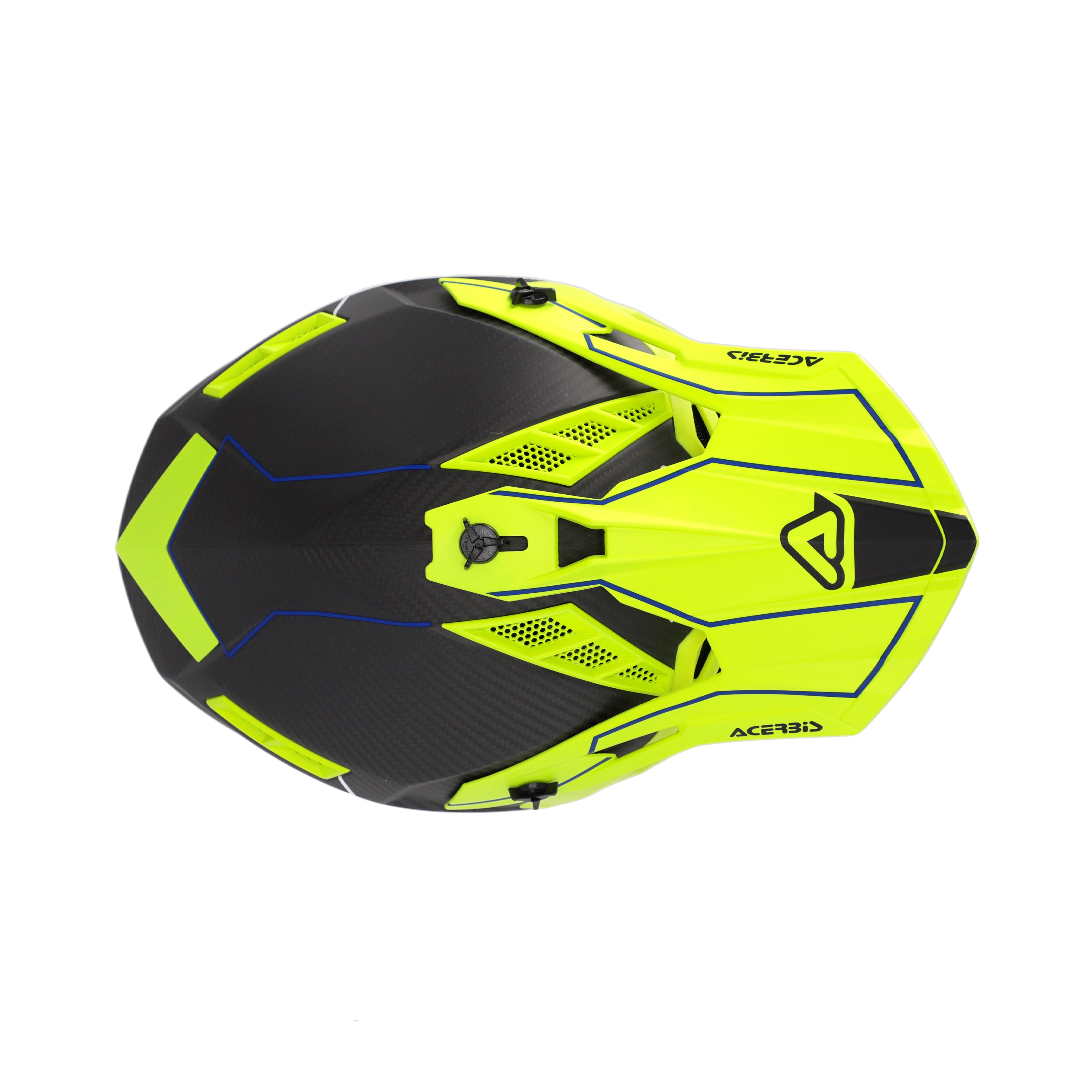 Acerbis Steel Carbon MX Helmet Matte Black/Fluo Yellow