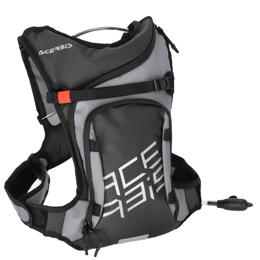 Acerbis Senter MTB Hydration Drink Backpack - With 2 Litre Bladder Black/Grey