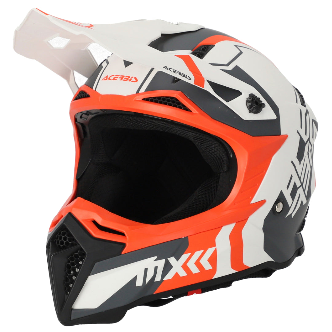 Acerbis Profile 5 MX Helmet Matte White/Orange