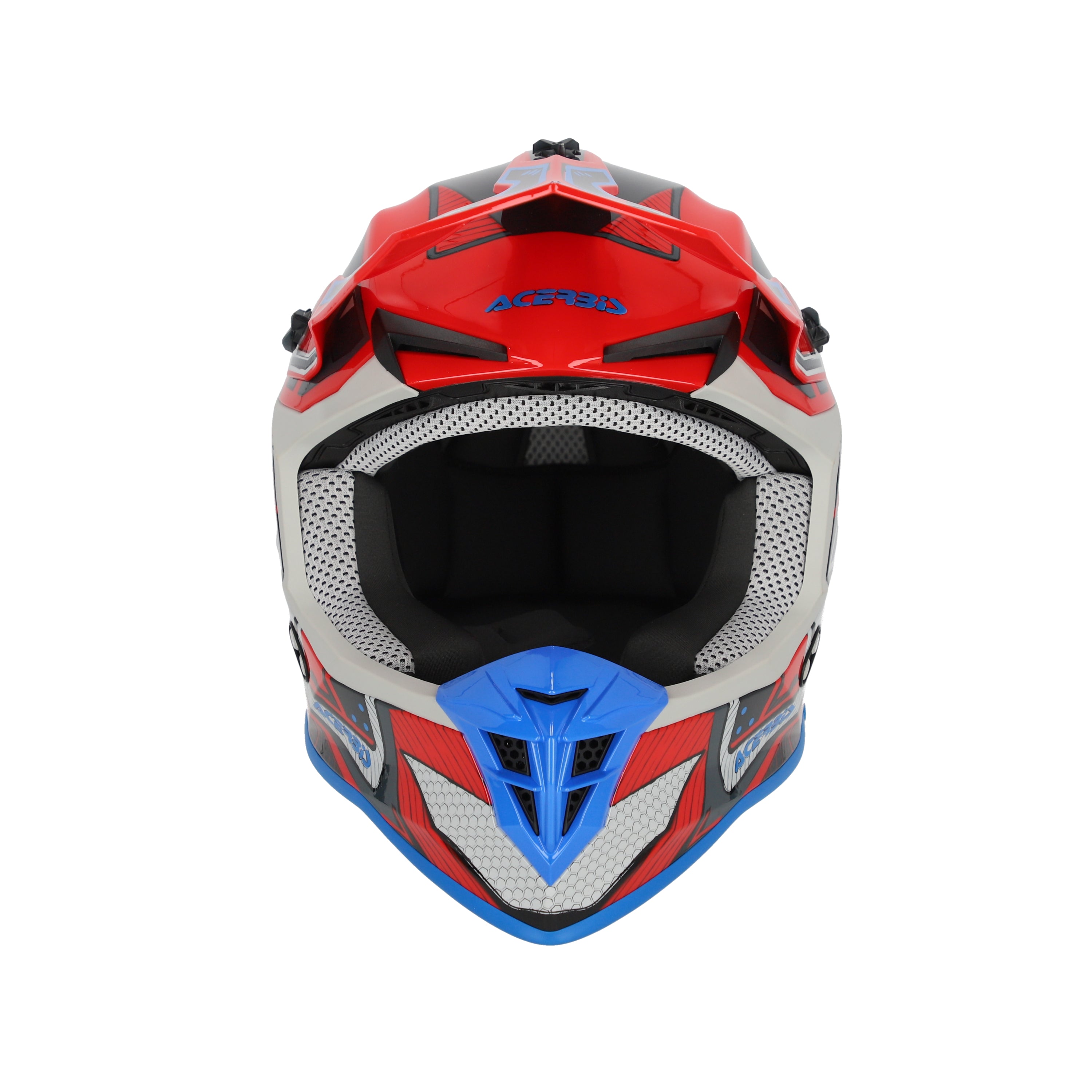 Acerbis Linear Graphic MX Helmet Glossy Red/Blue