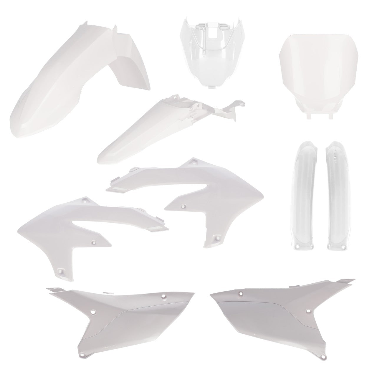 Acerbis Plastic Kit Yamaha YZF 250 2024-2025, YZF 450 2023-2025 White