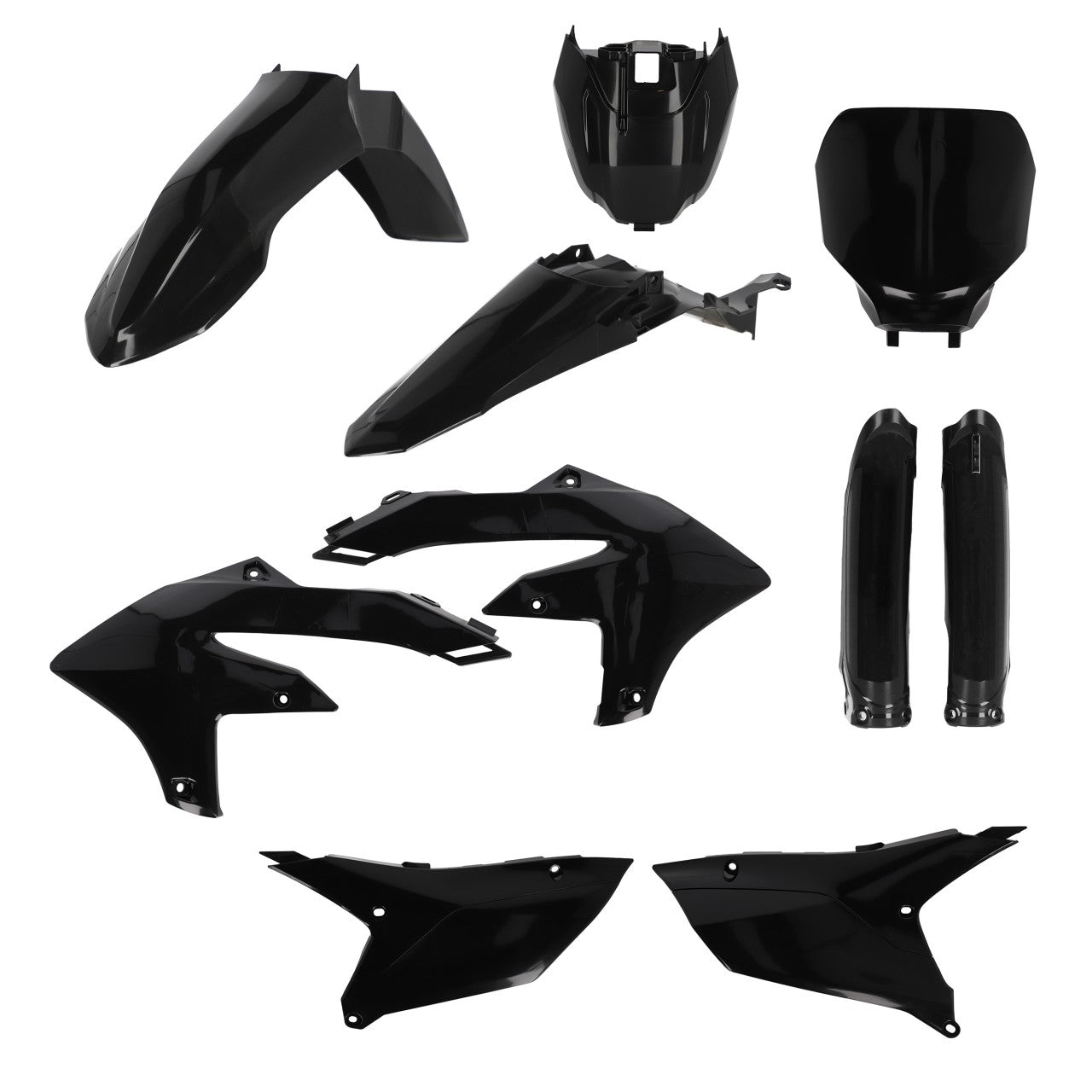 Acerbis Plastic Kit Yamaha YZF 250 2024-2025, YZF 450 2023-2025 Black