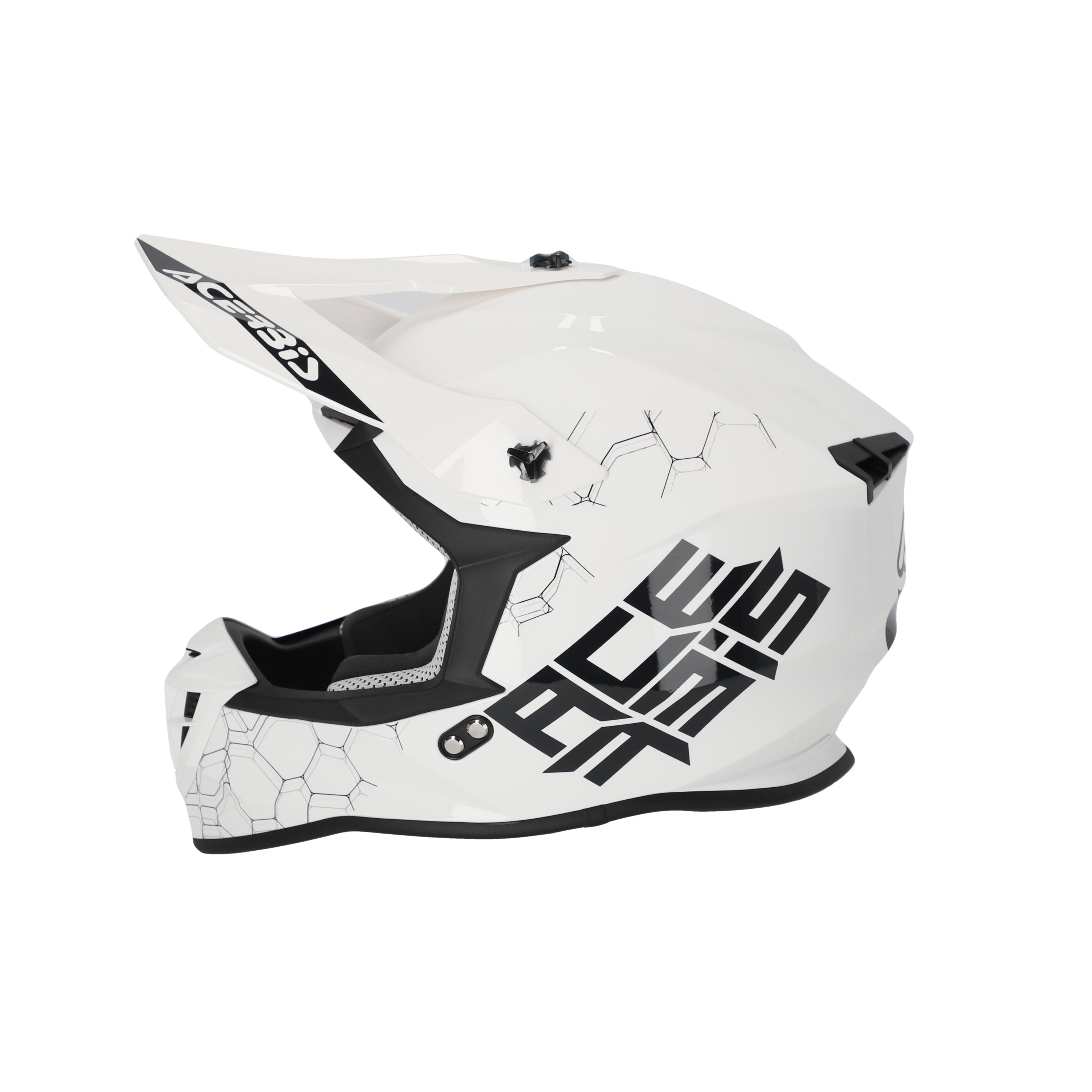 Acerbis Linear Solid MX Helmet Glossy White