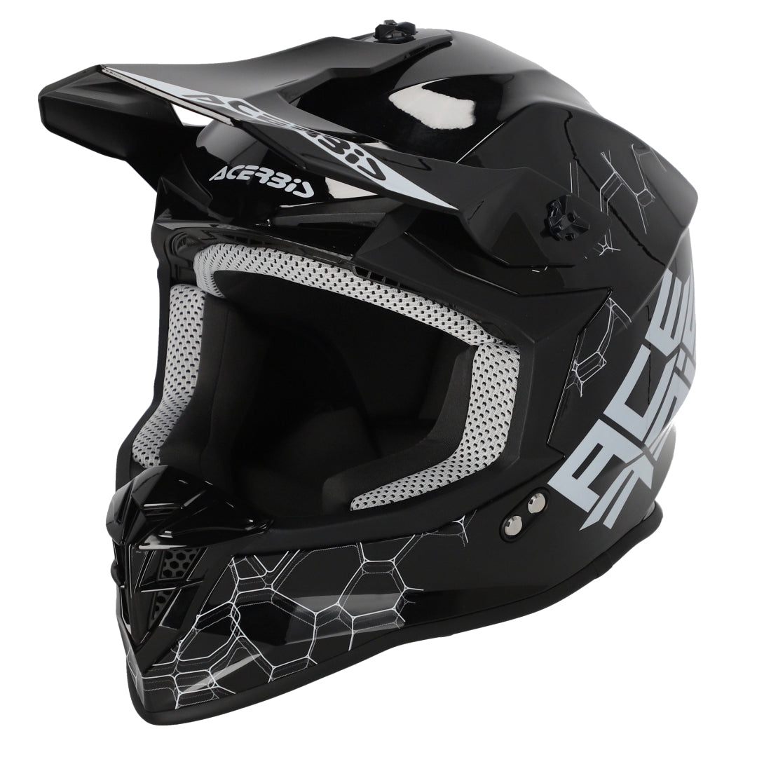Acerbis Linear Solid MX Helmet Glossy Black