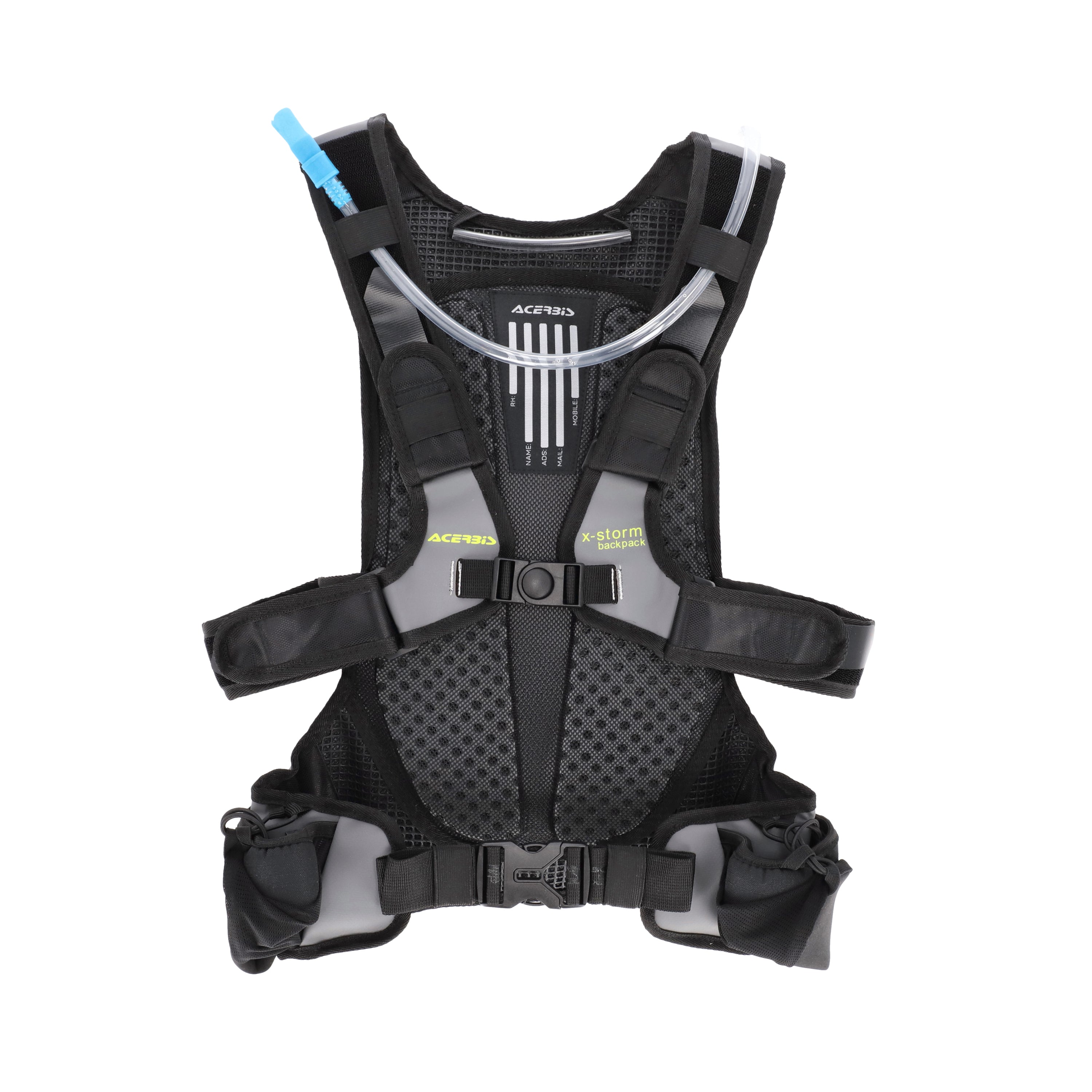Acerbis X-Storm Hydration Drink Backpack - With 3 Litre Bladder Black/Grey