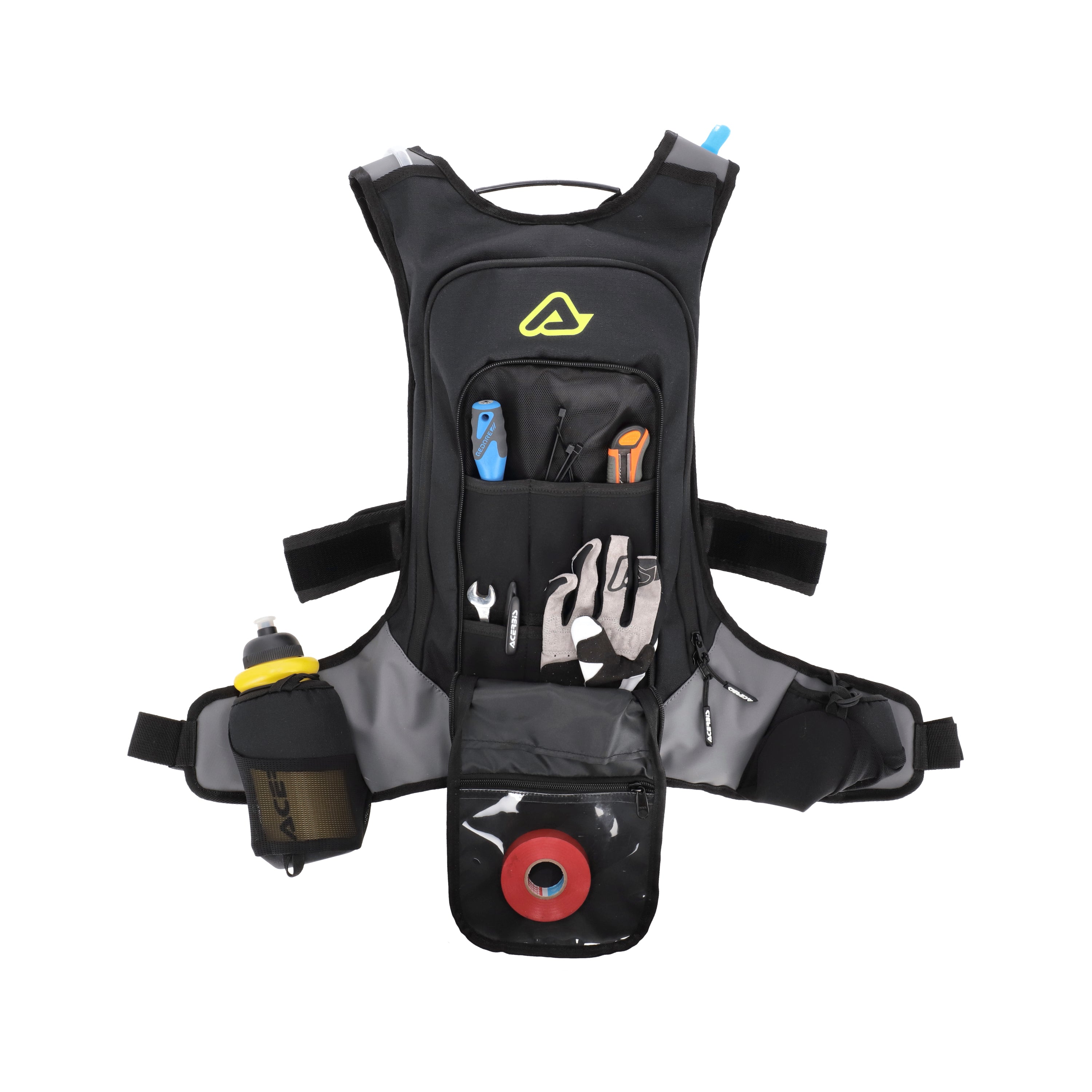 Acerbis X-Storm Hydration Drink Backpack - With 3 Litre Bladder Black/Grey