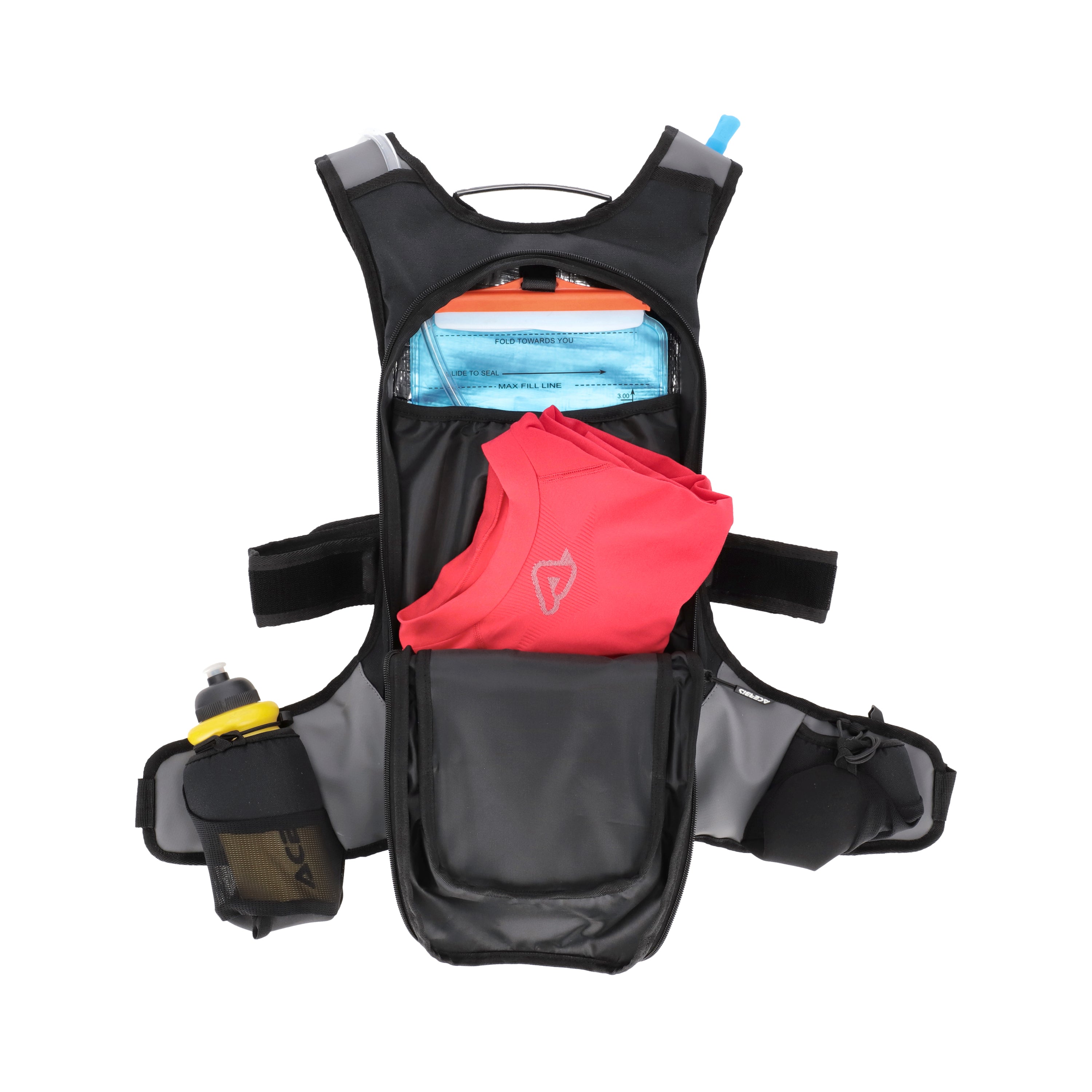 Acerbis X-Storm Hydration Drink Backpack - With 3 Litre Bladder Black/Grey