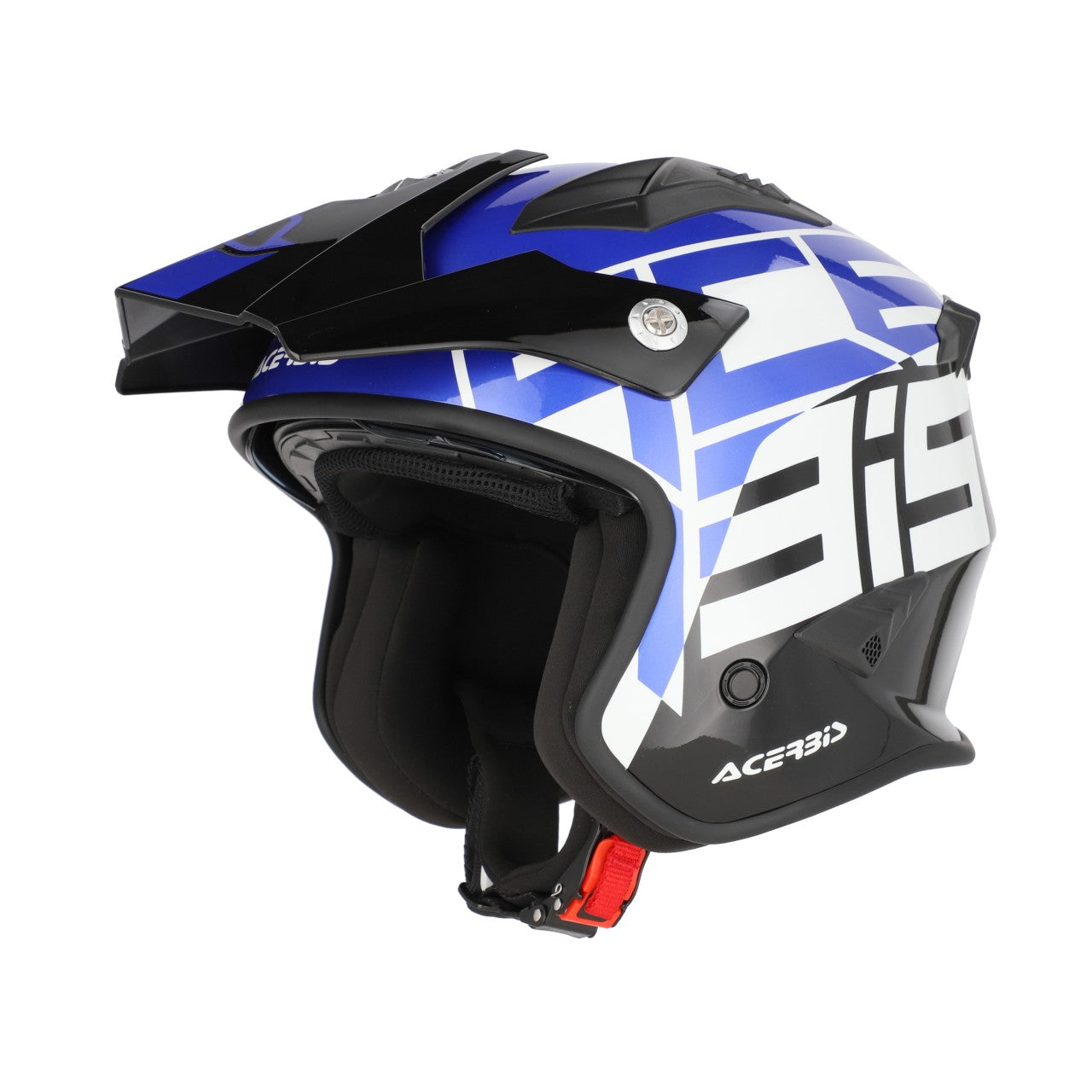 Acerbis Jet Aria Graphic Trials Helmet Black/Blue