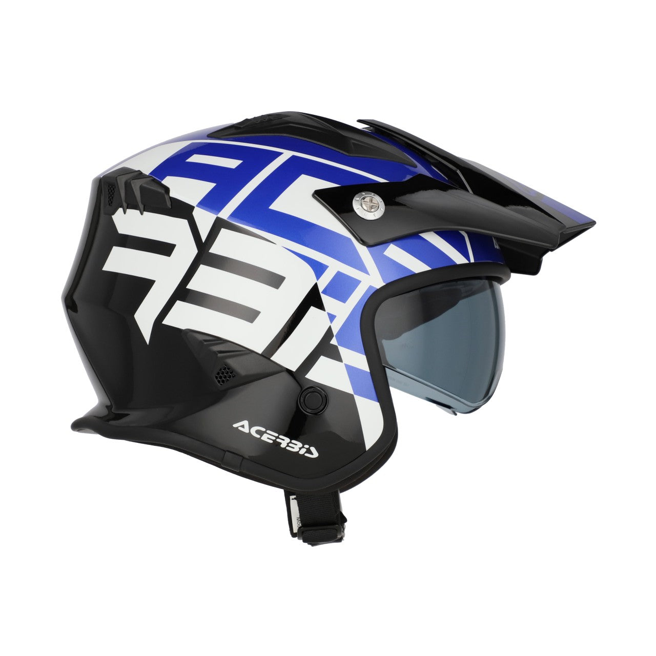 Acerbis Jet Aria Graphic Trials Helmet Black/Blue