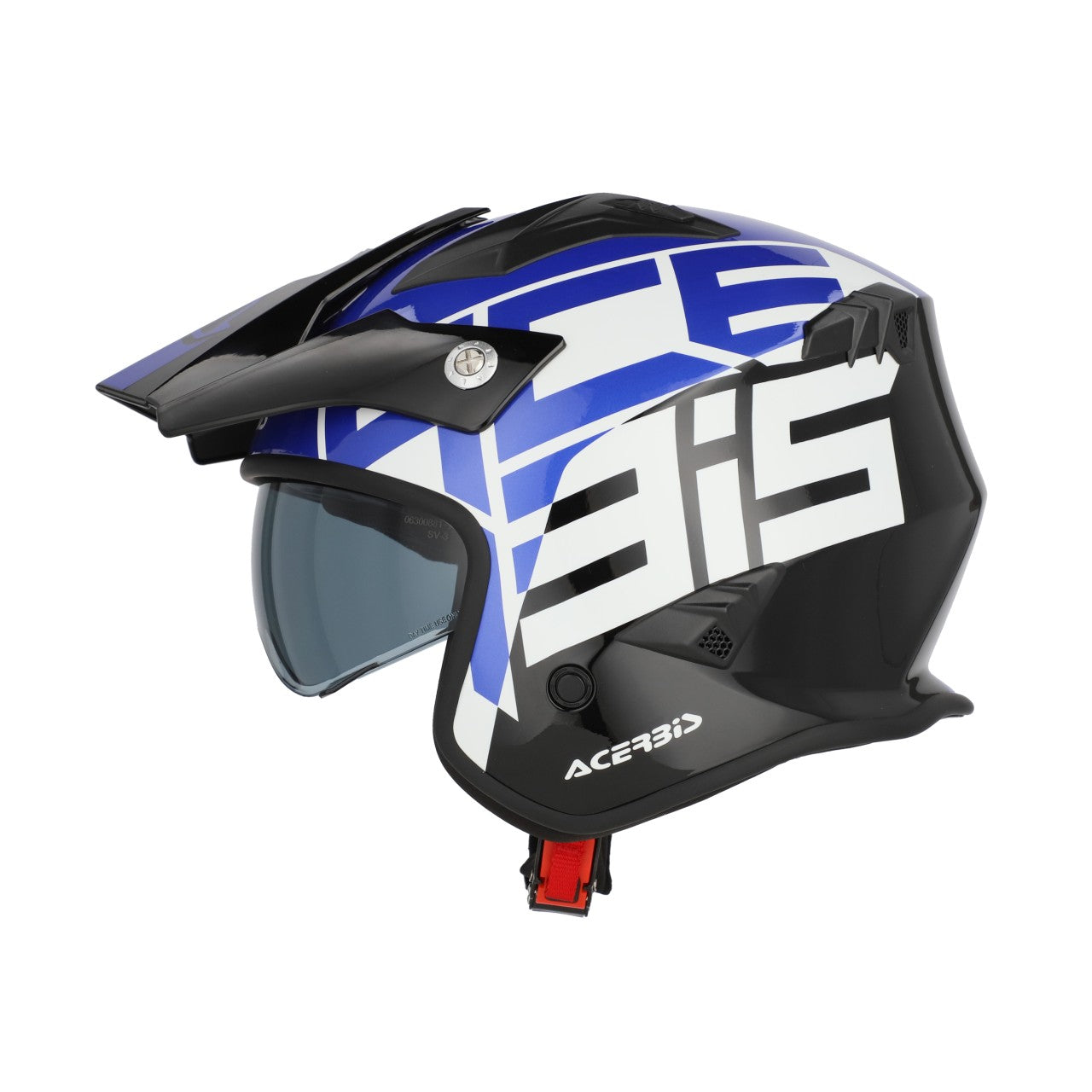 Acerbis Jet Aria Graphic Trials Helmet Black/Blue