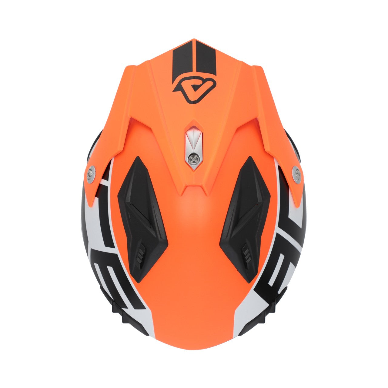 Acerbis Jet Aria Graphic Trials Helmet Orange Fluo/Black