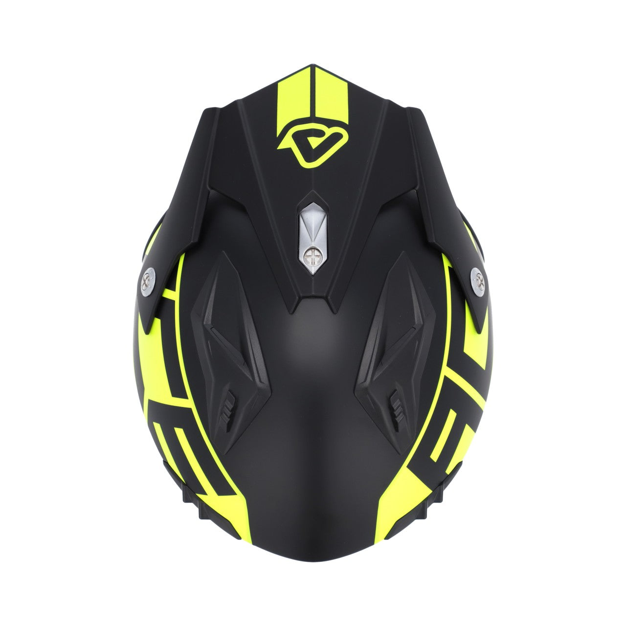 Acerbis Jet Aria Graphic Trials Helmet Black/Fluo Yellow