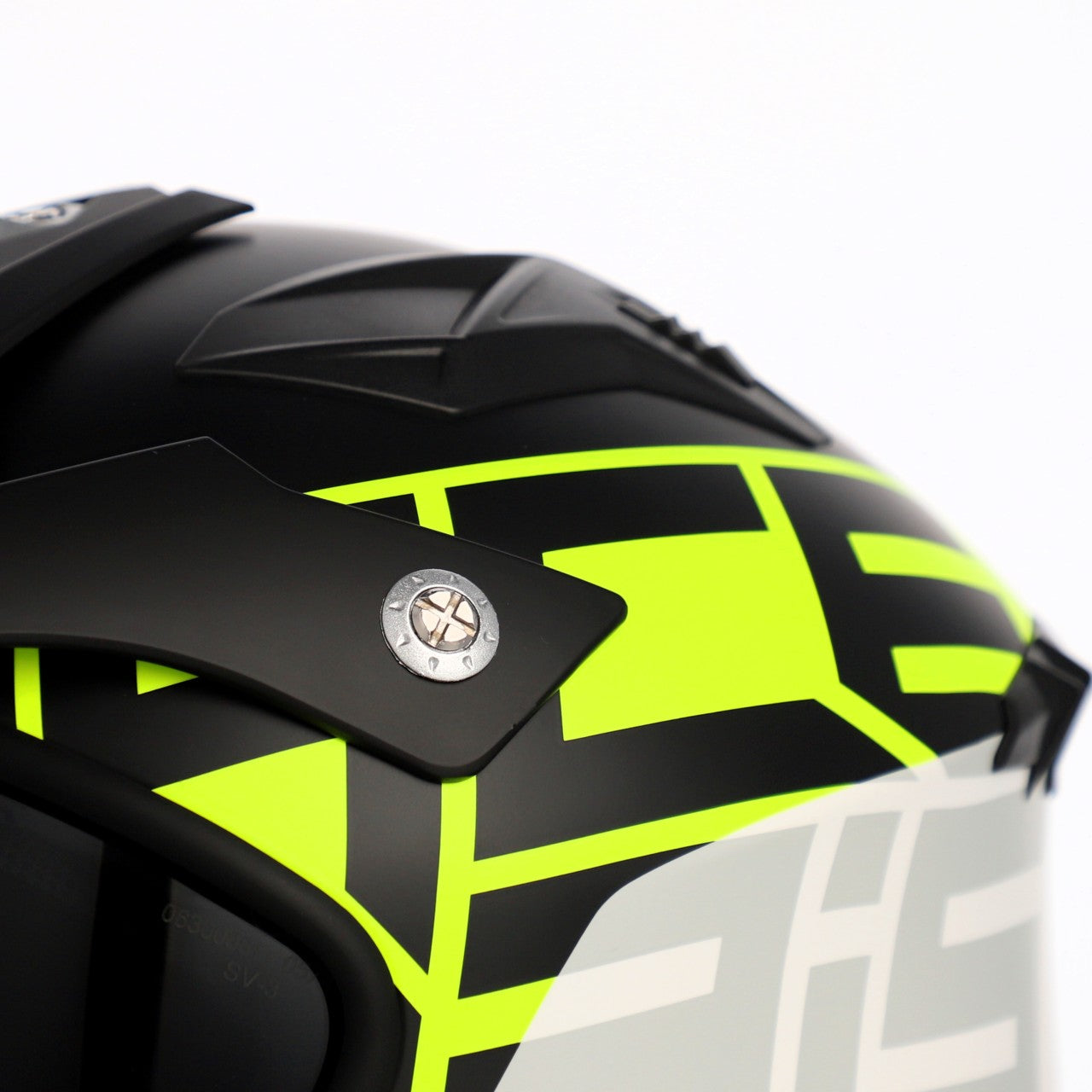 Acerbis Jet Aria Graphic Trials Helmet Black/Fluo Yellow