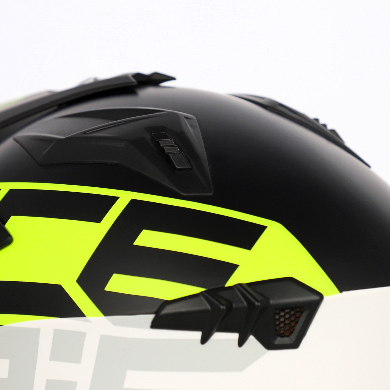 Acerbis Jet Aria Graphic Trials Helmet Black/Fluo Yellow