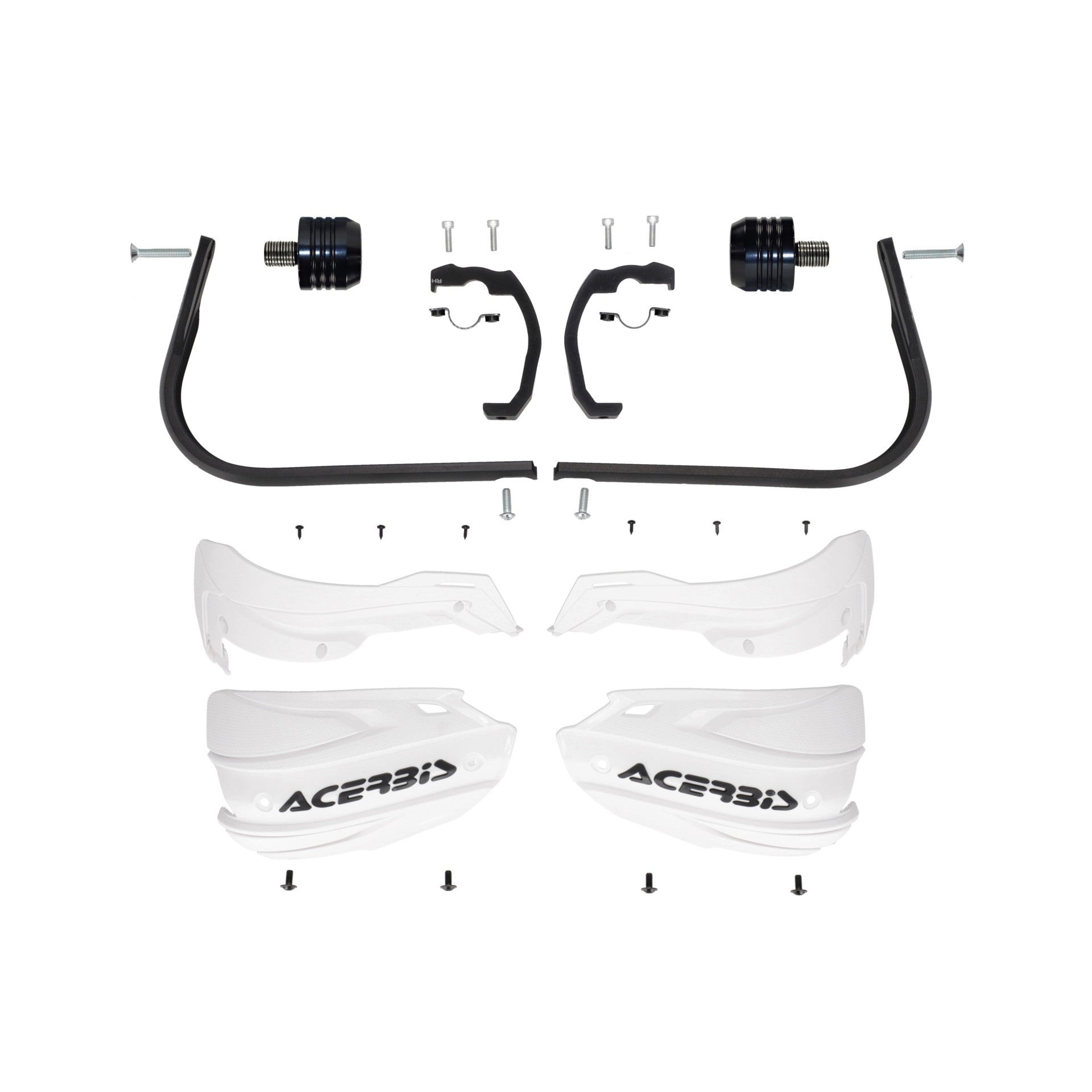 Acerbis ADV Type O Handguards Suzuki DR-Z4S 2025-2026 White/Black