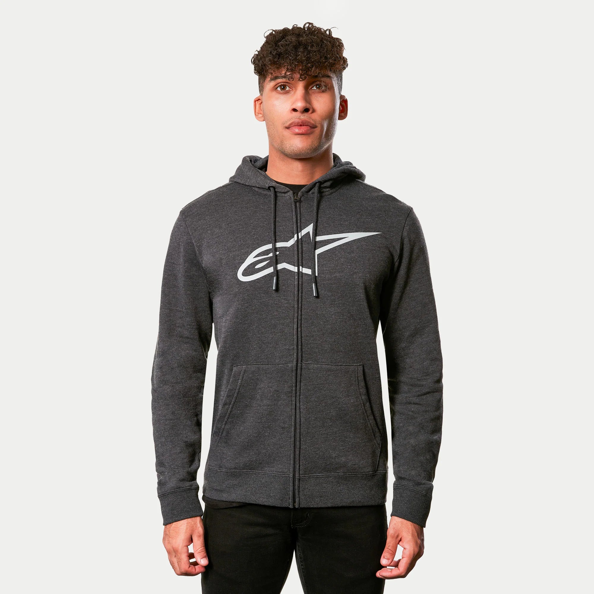 Alpinestars Ageless II Zip Up Hoodie Fleece Charcoal Heather/Grey