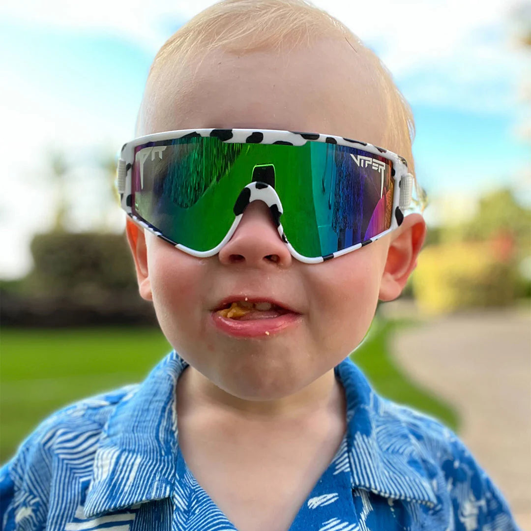 Pit Viper The Cowabunga Baby Vipes Sunglasses - Blue/Green Lens