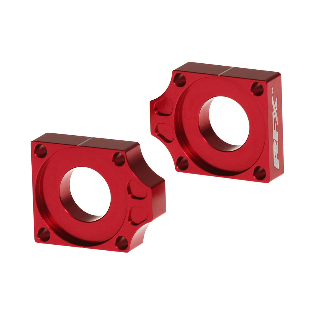 RFX Pro 2 Rear Axle Adjuster Blocks Gas Gas MC125-450 21-23 KTM SX/SXF 125-525 13-22 Red